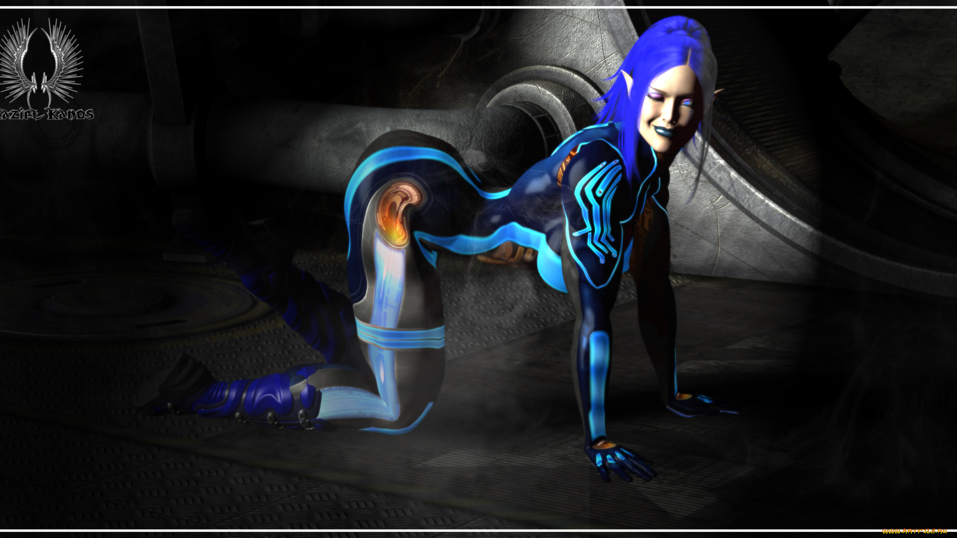 3д, графика, эльфы, , elves, взгляд, эльфийка