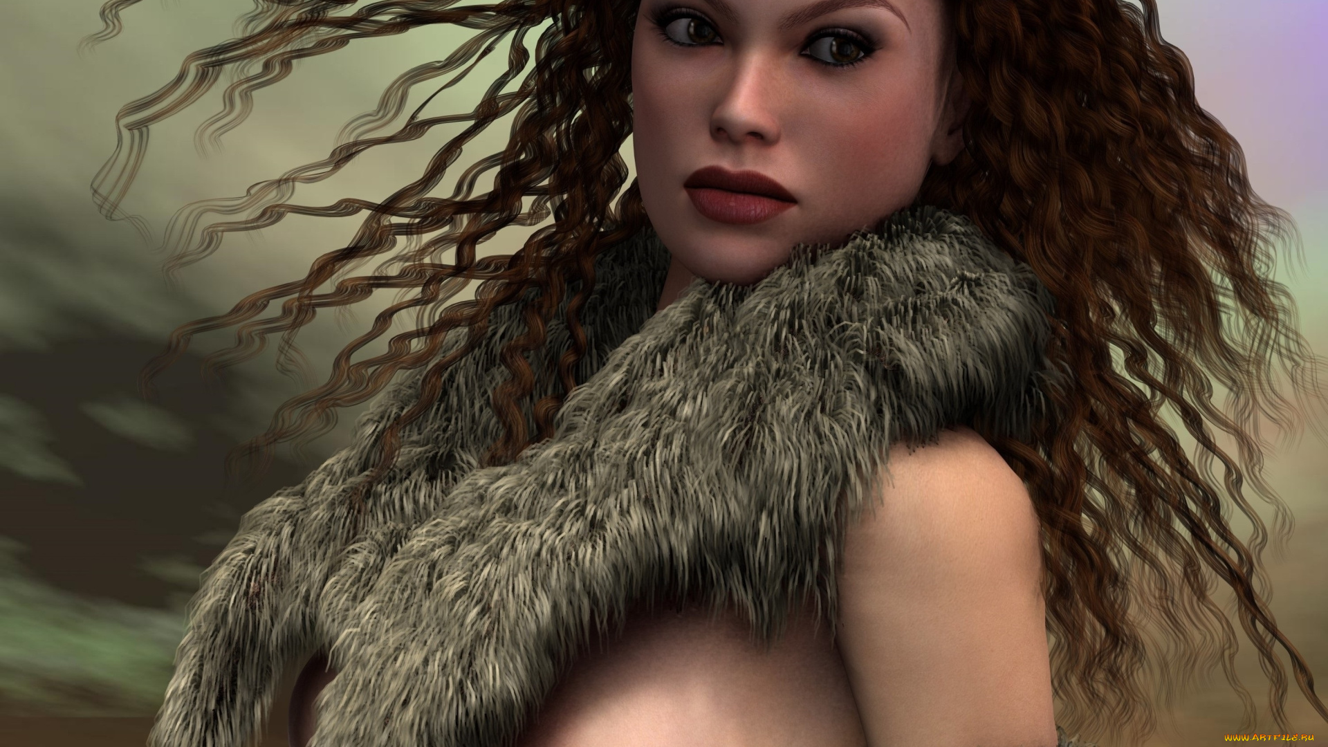 3д, графика, люди, , people, девушка, взгляд