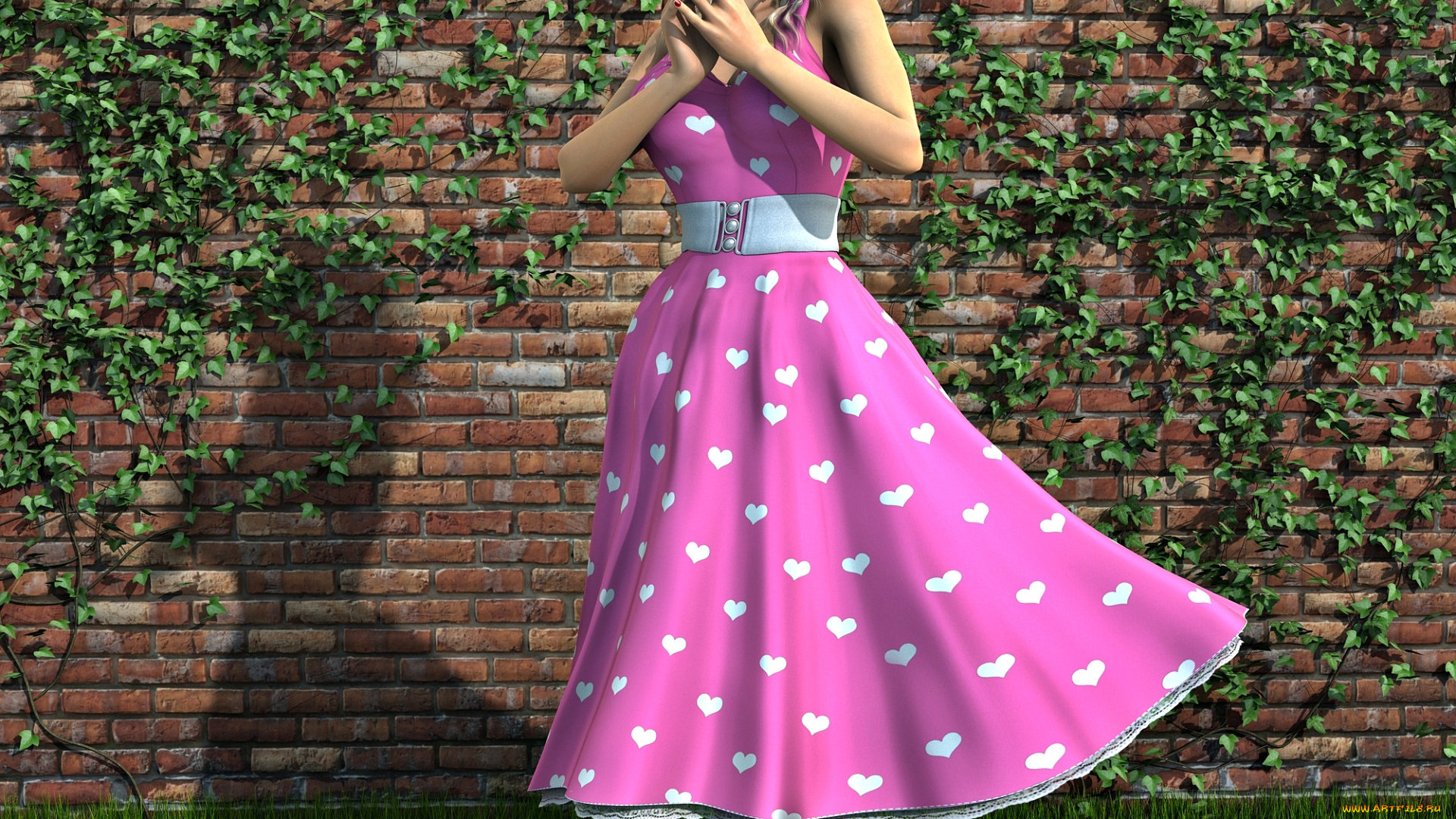 3д, графика, люди, , people, взгляд, девушка