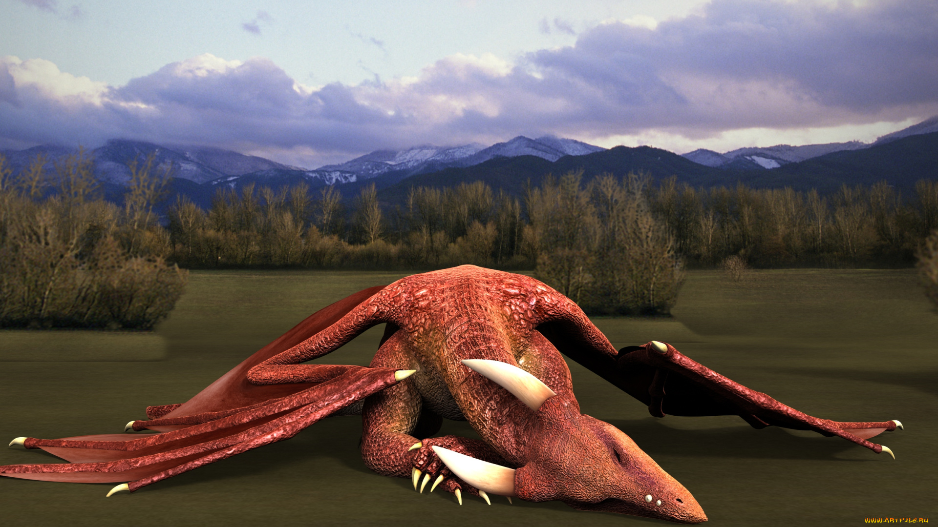 3д, графика, существа, , creatures, дракон