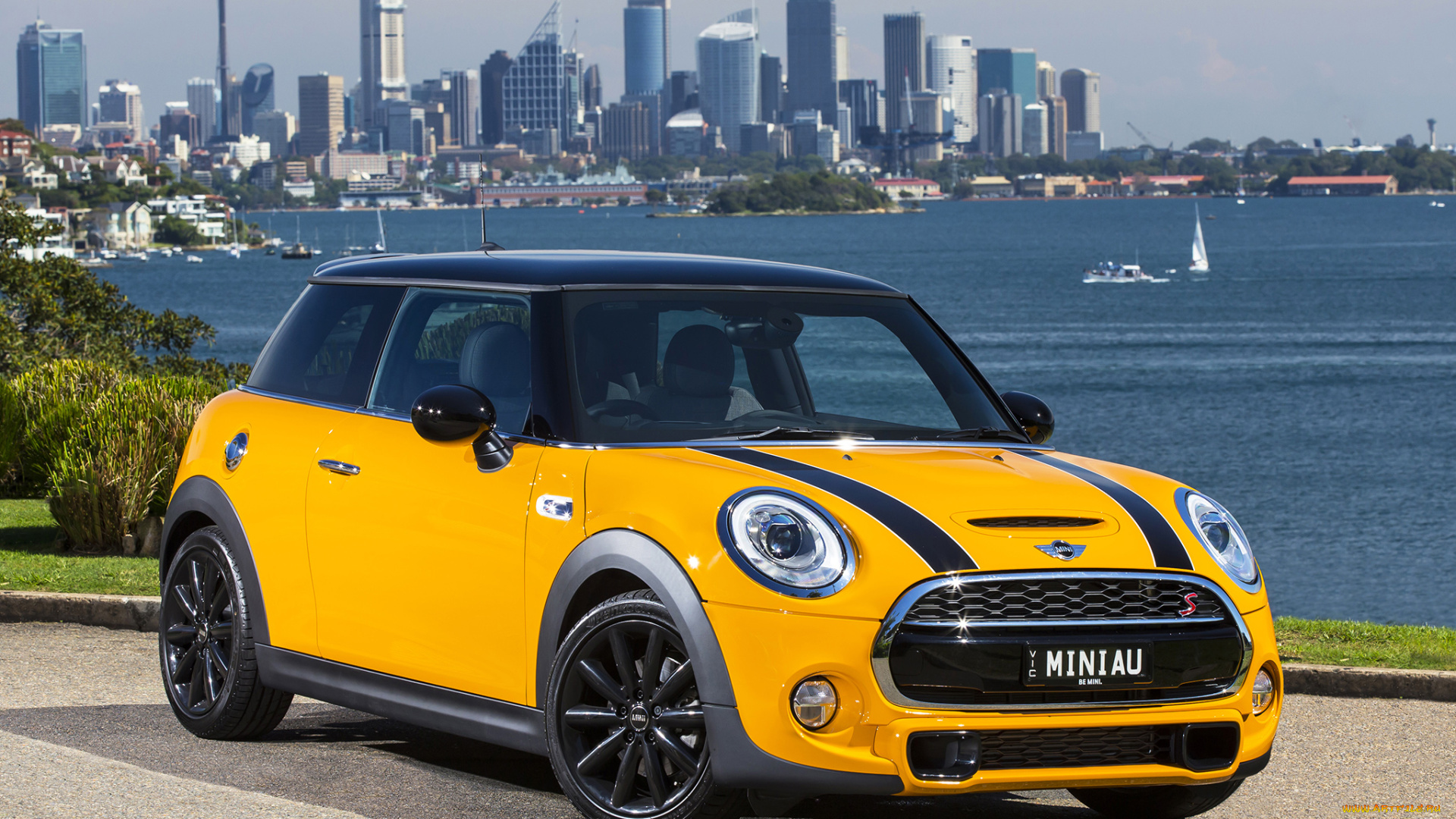 автомобили, mini, 2014, г, f56, au-spec, cooper, s, желтый