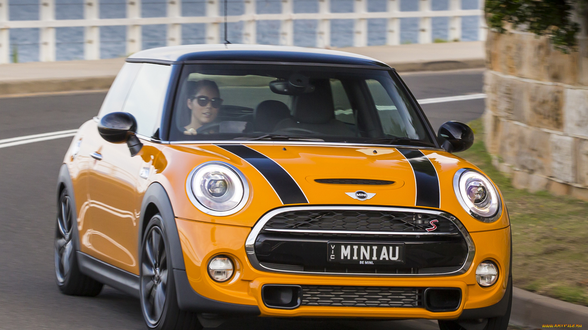 автомобили, mini, cooper, s, желтый, 2014, г, f56, au-spec