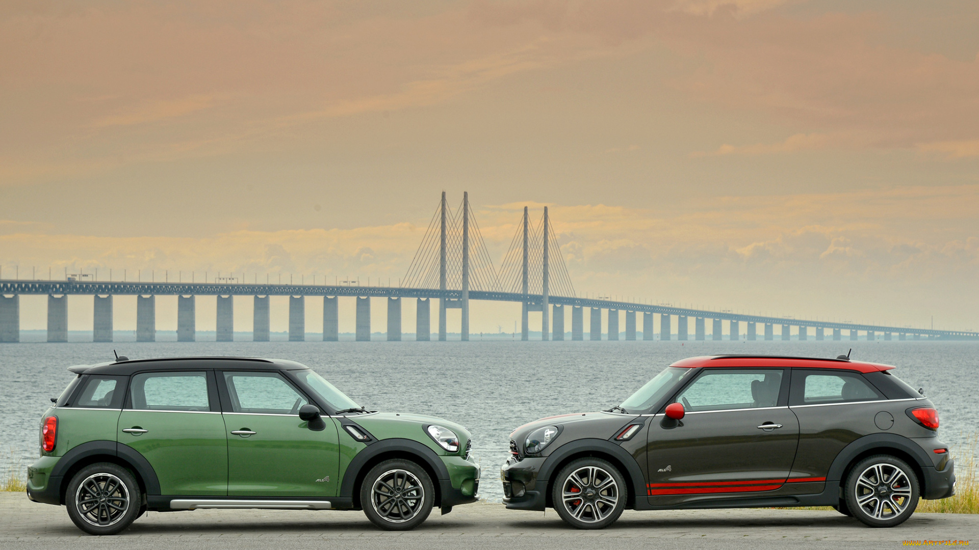 автомобили, mini, зелены, 2014г, r60, s, countryman, cooper