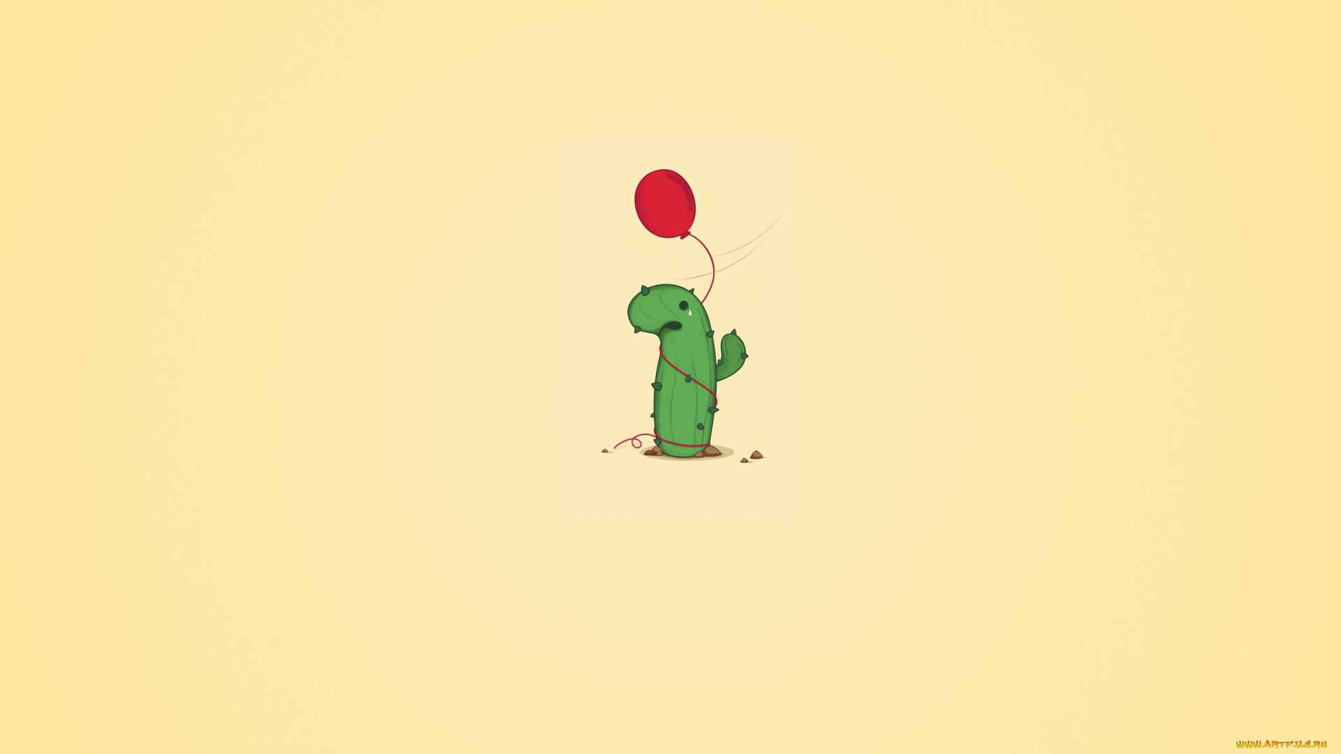 рисованные, минимализм, кактус