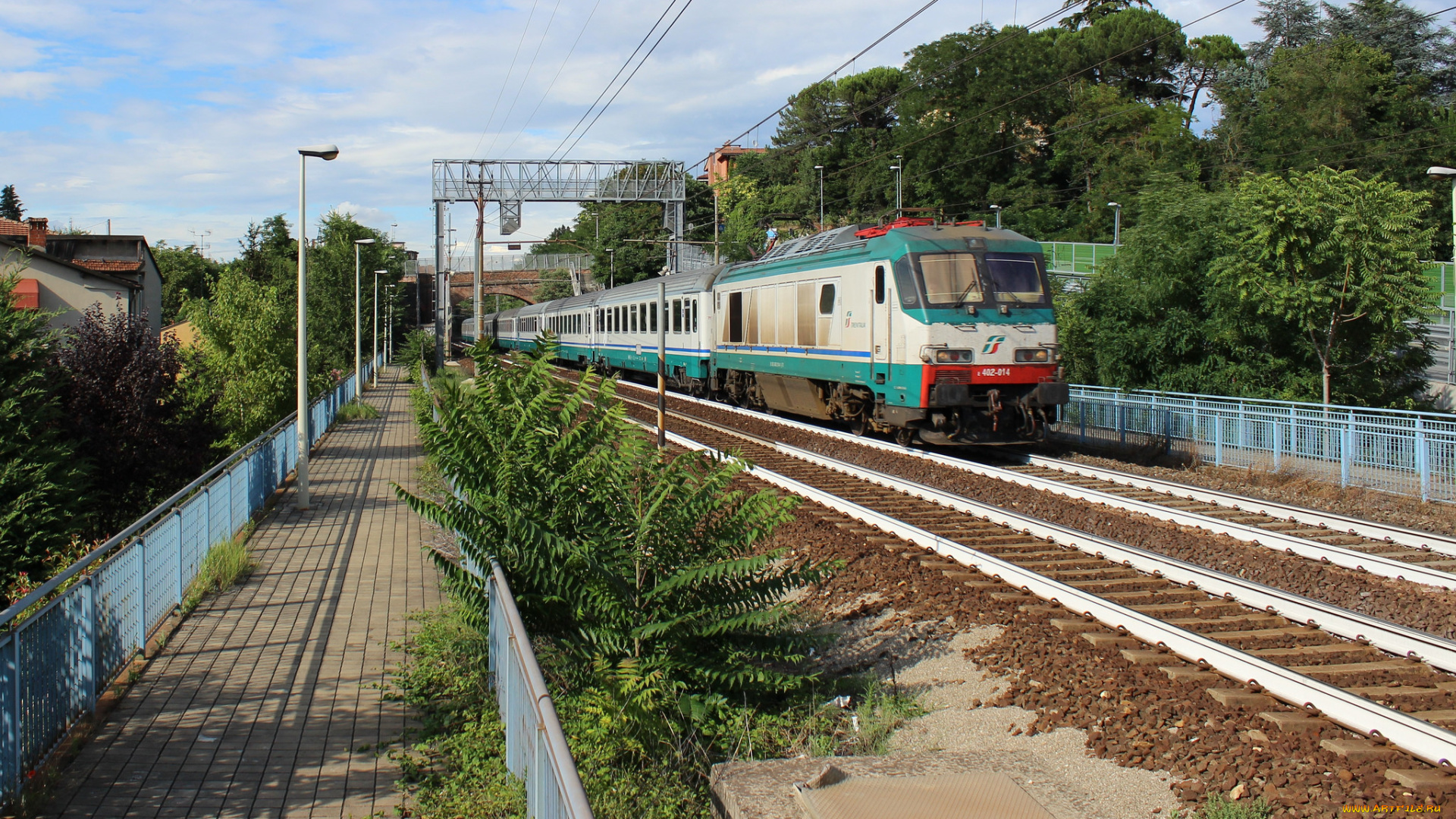 техника, электрички, рельсы, дорога, железная, состав, локомотив