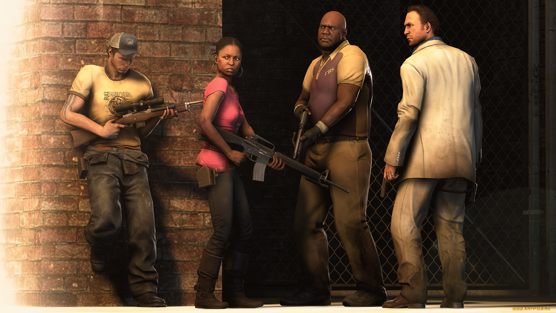 видео, игры, left, 4, dead, 2, , the, sacrifice, dead, 4, left, экшен, хоррор, зомби, шутер, 2