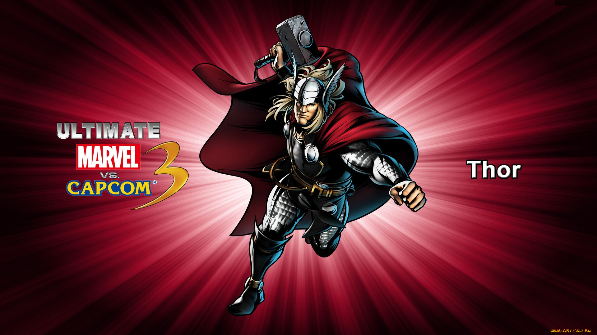 видео, игры, marvel, vs, , capcom, 3, , fate, of, two, worlds, лучи, красный