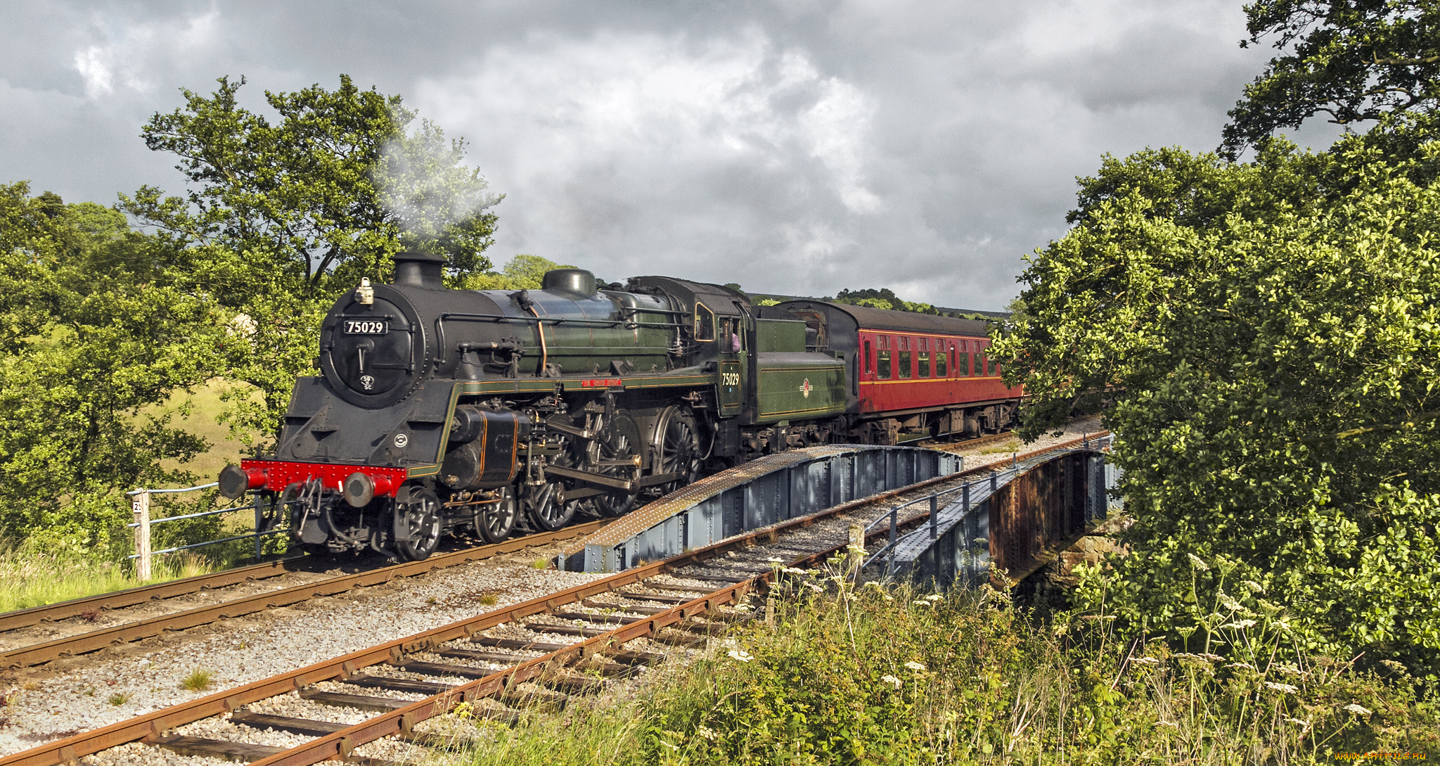 техника, паровозы, вагоны, паровоз, тоннель, рельсы, горы