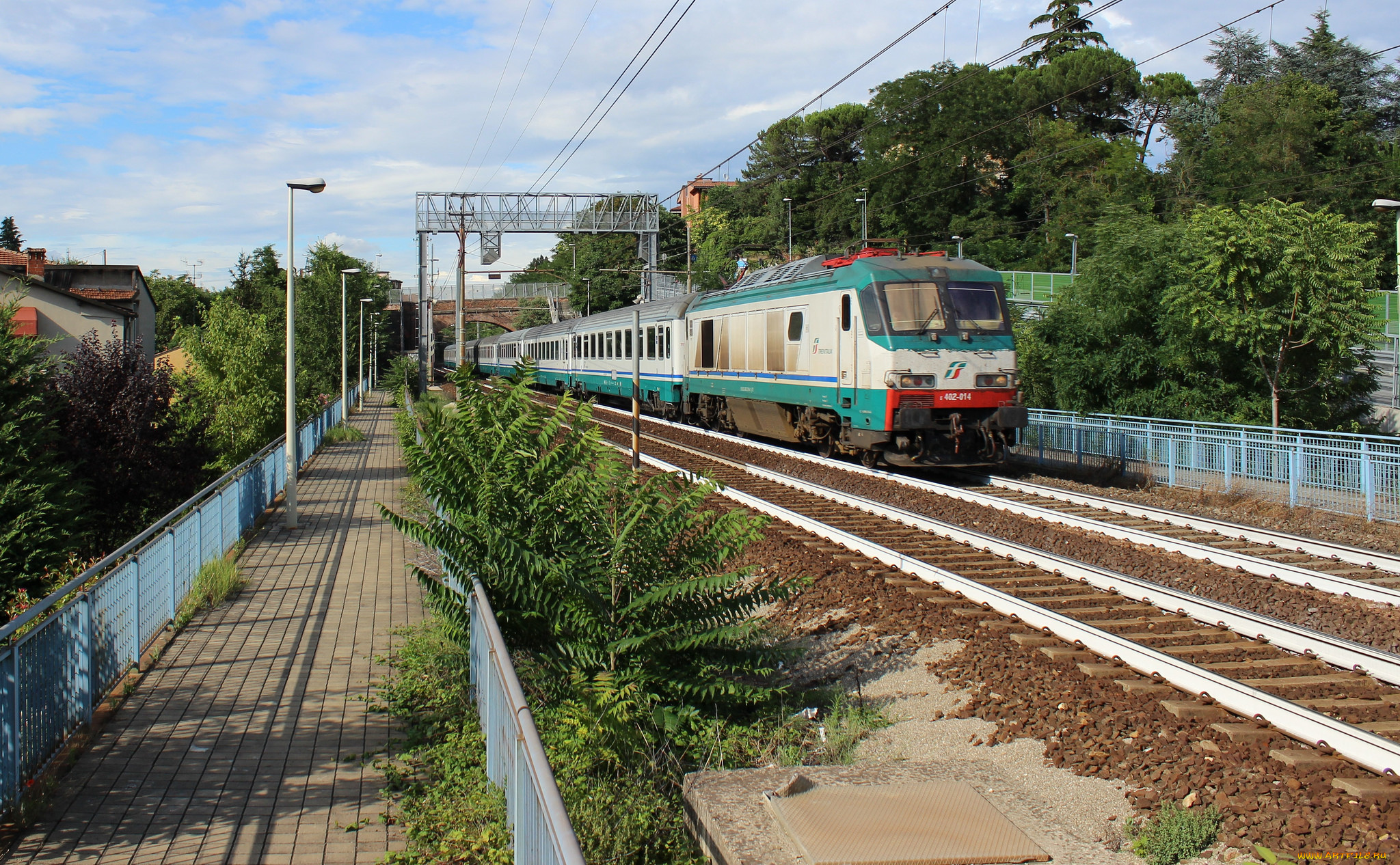 техника, электрички, рельсы, дорога, железная, состав, локомотив