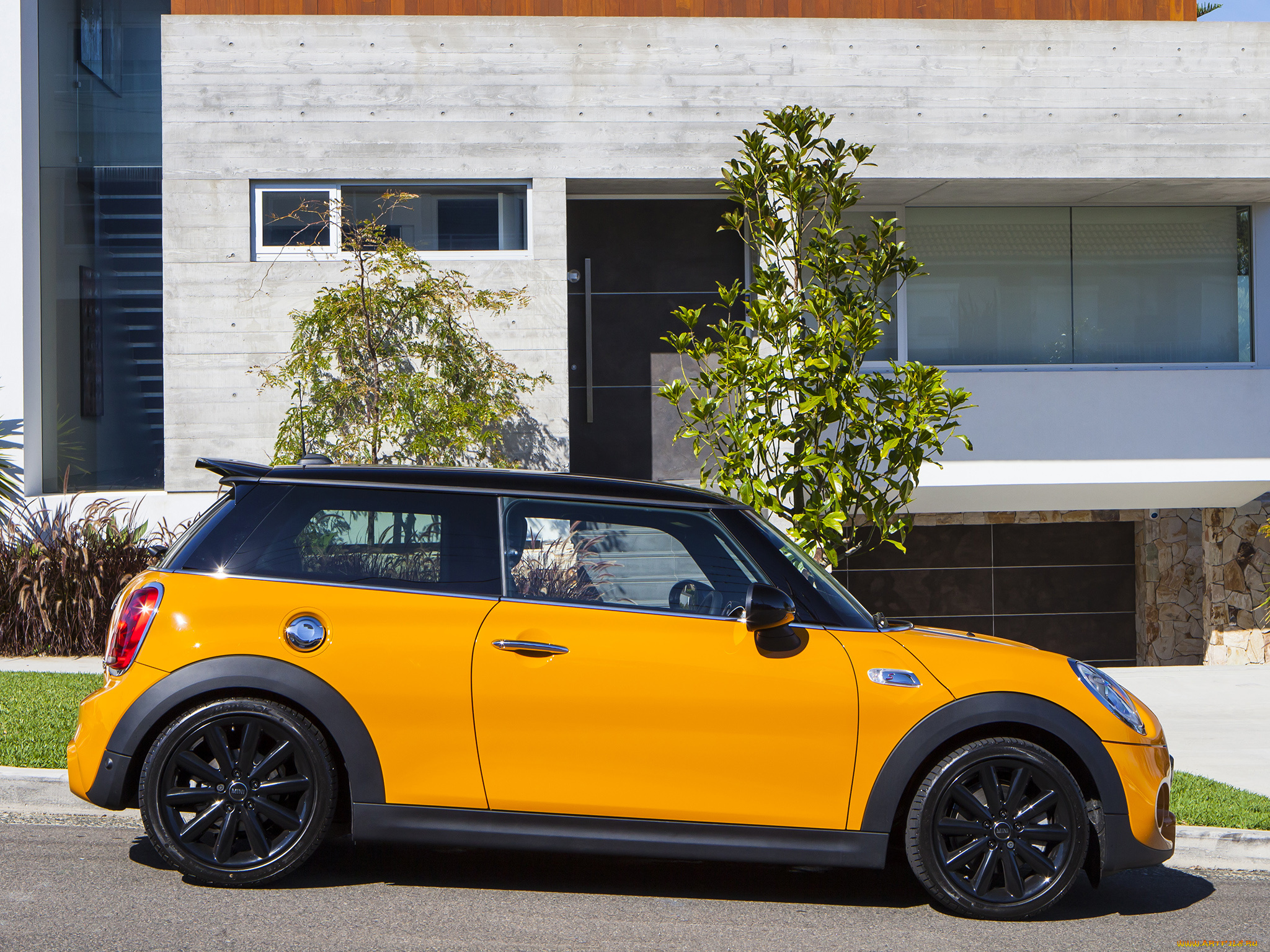 автомобили, mini, 2014, г, f56, au-spec, cooper, s, желтый