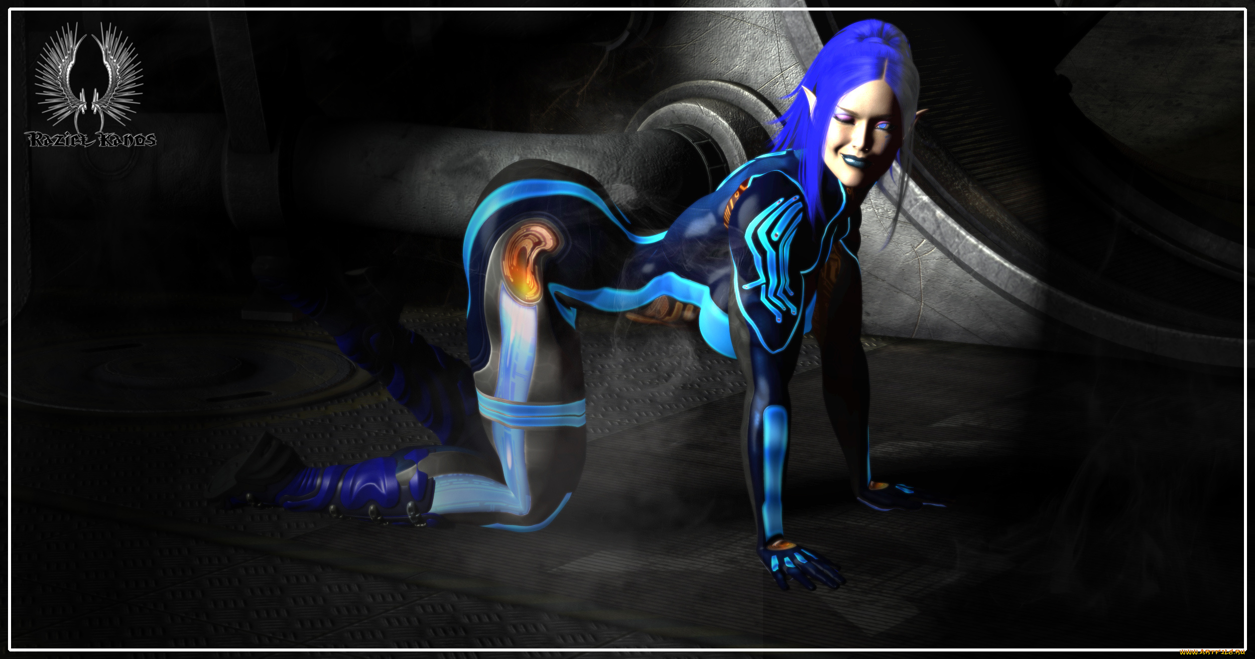 3д, графика, эльфы, , elves, взгляд, эльфийка