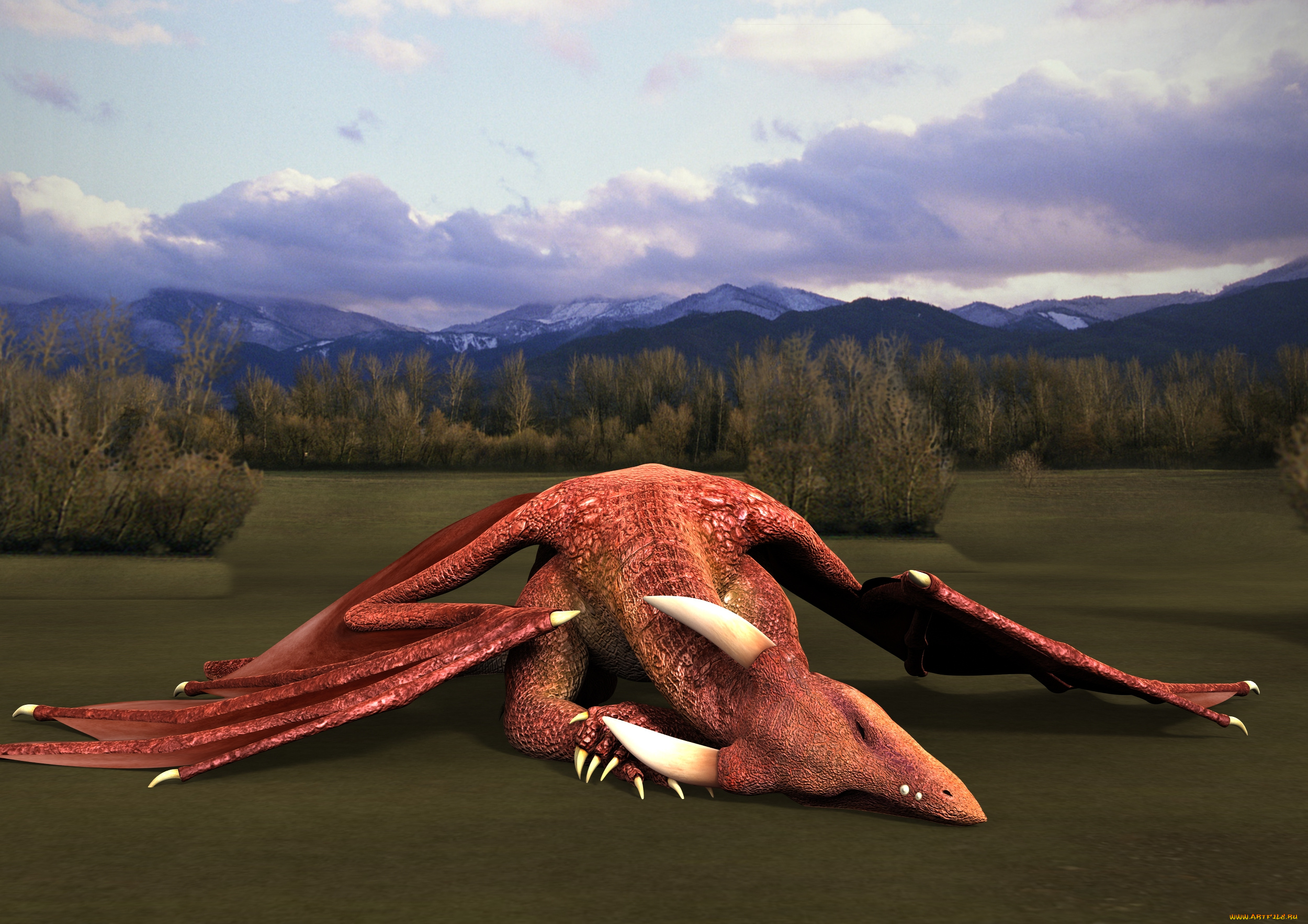 3д, графика, существа, , creatures, дракон