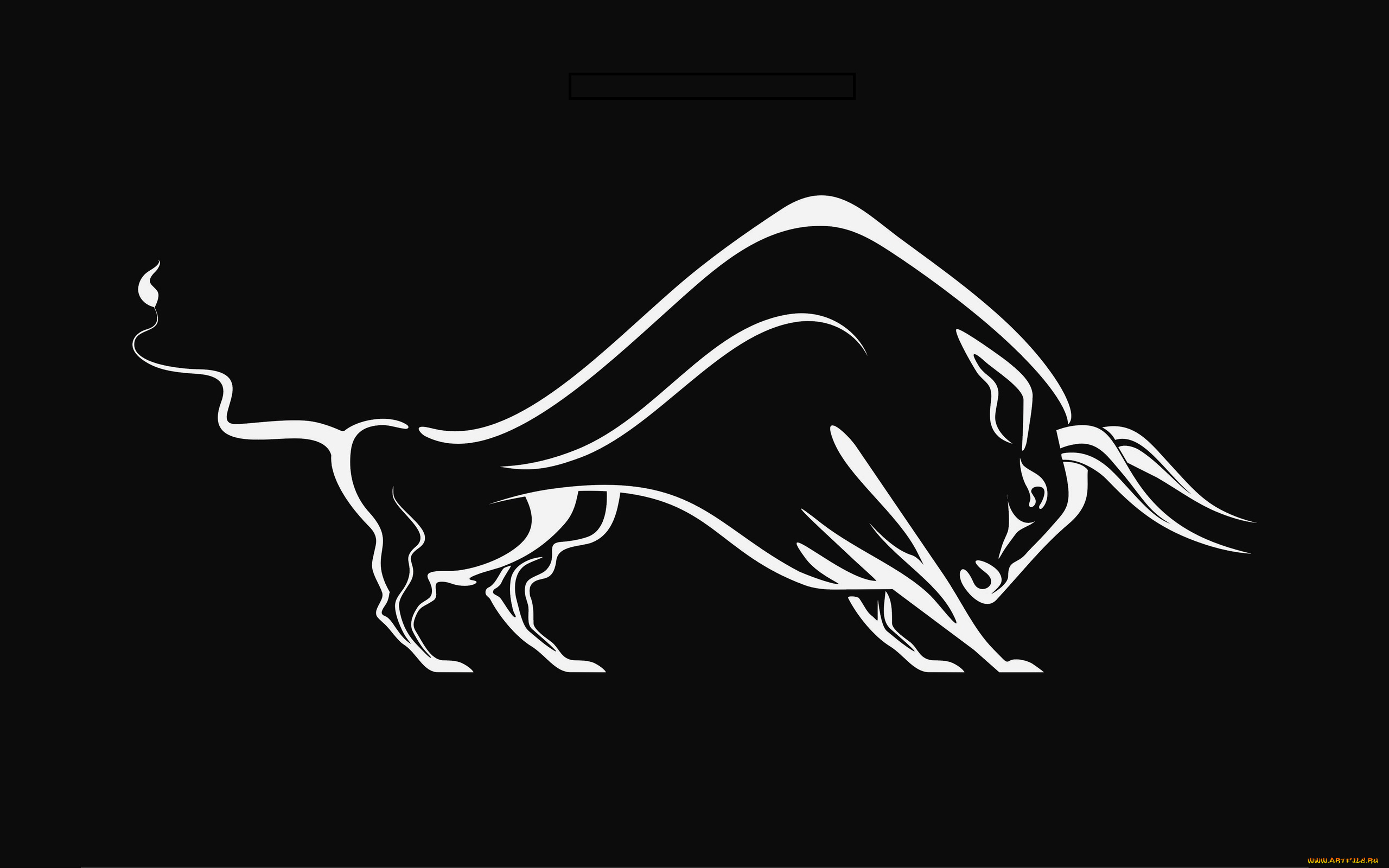 рисованные, минимализм, бык