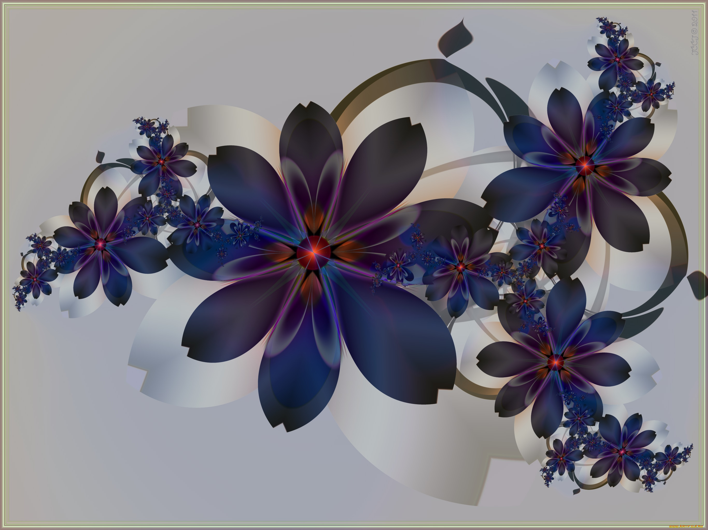 3д, графика, цветы, , flowers, лепестки, цвета, фон, узор