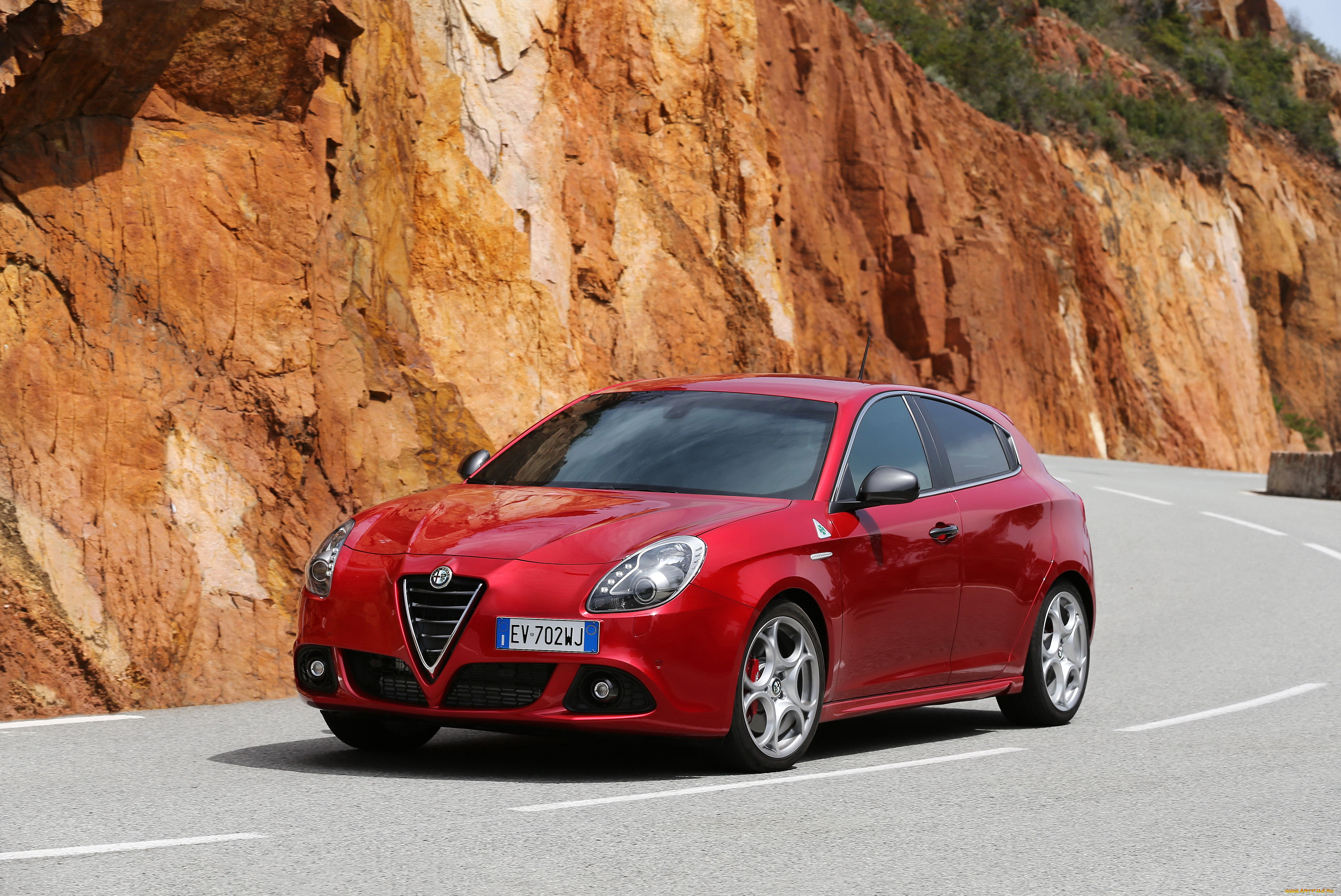2014, alfa, romeo, giulietta, qv, автомобили, alfa, romeo, дорога, металлик, красный, giulietta, alfa, romeo