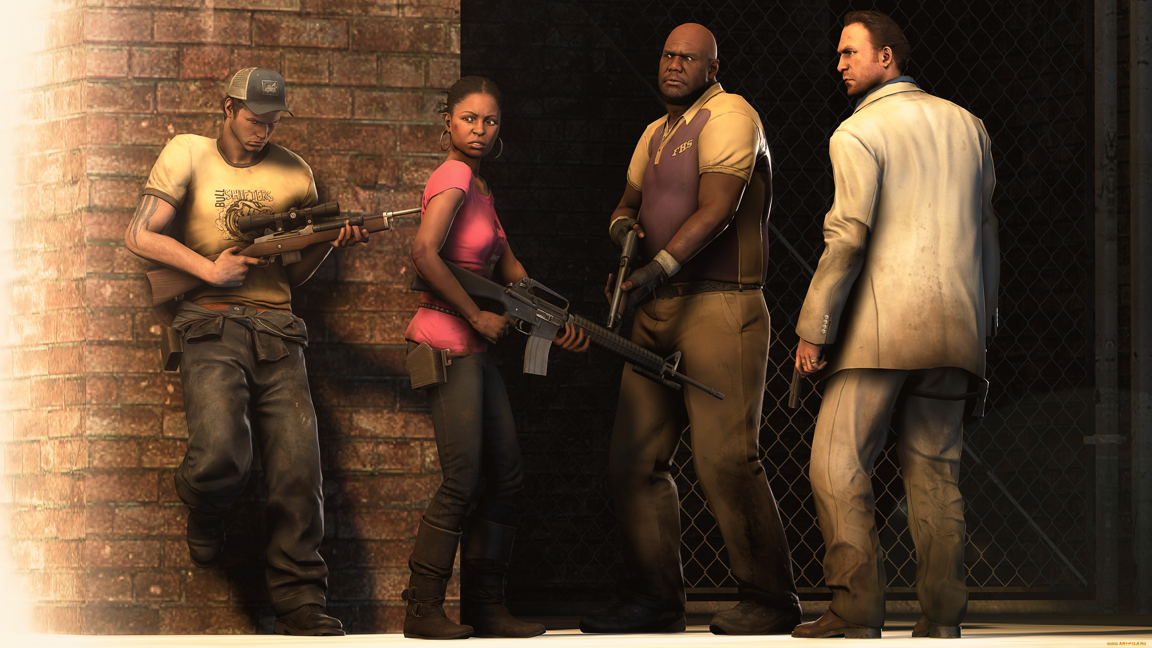 видео, игры, left, 4, dead, 2, , the, sacrifice, dead, 4, left, экшен, хоррор, зомби, шутер, 2