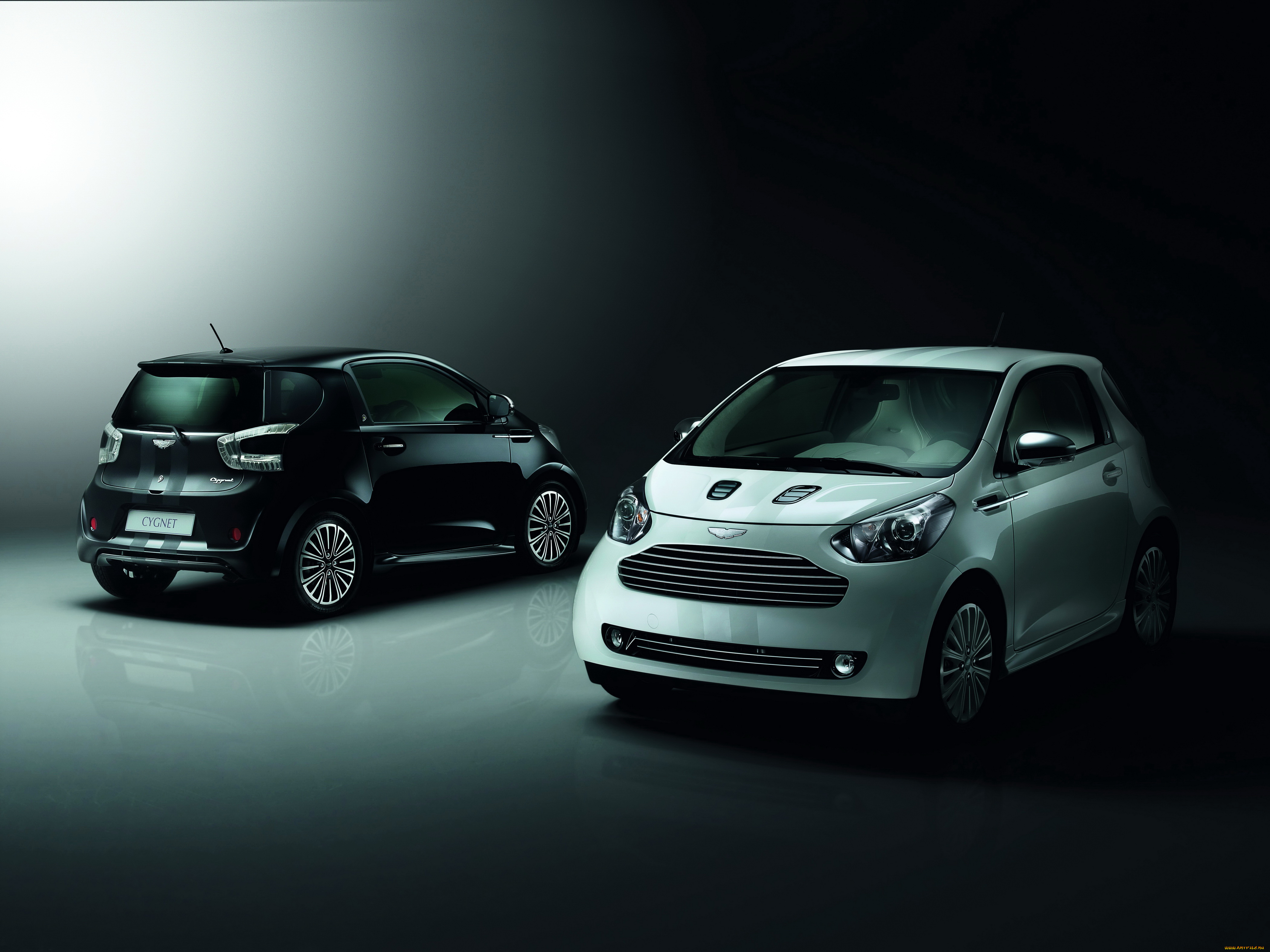 2011, aston, martin, cygnet, black, edition, автомобили, aston, martin, белый, два, черный, aston, martin