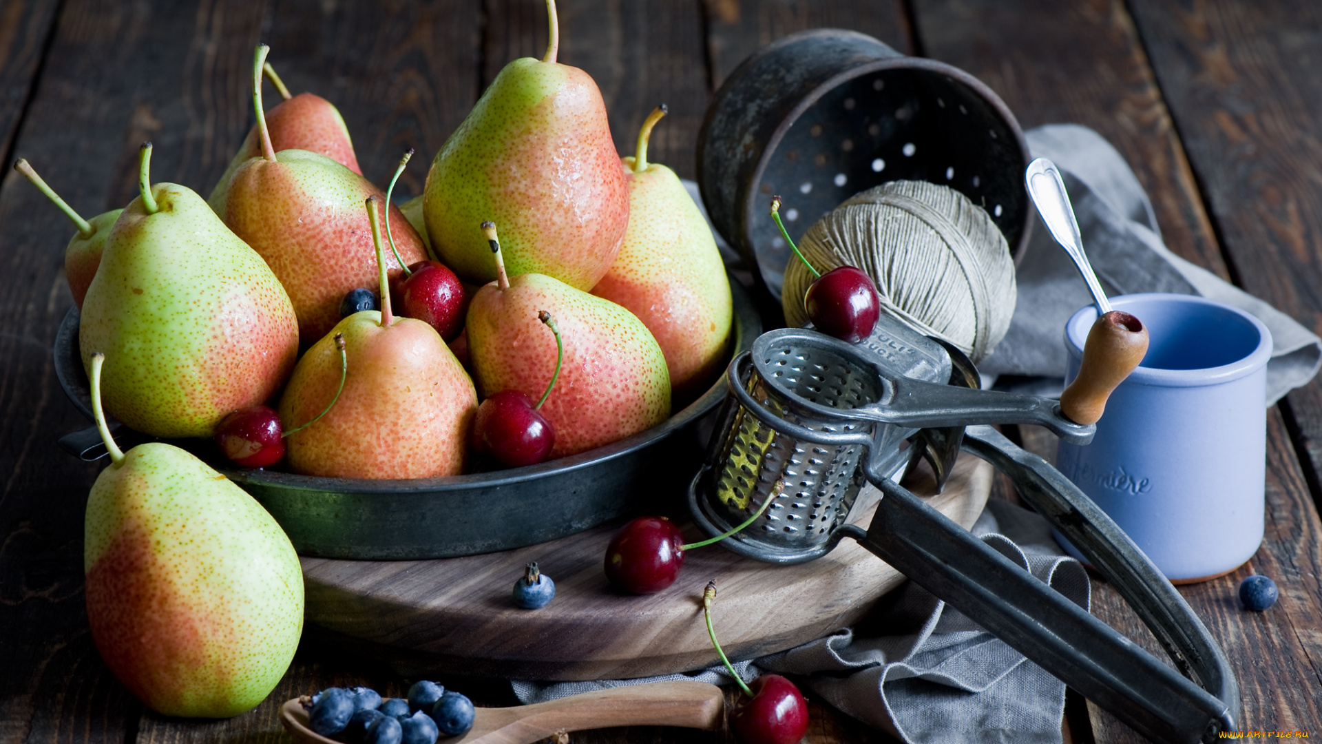 еда, груши, ягоды