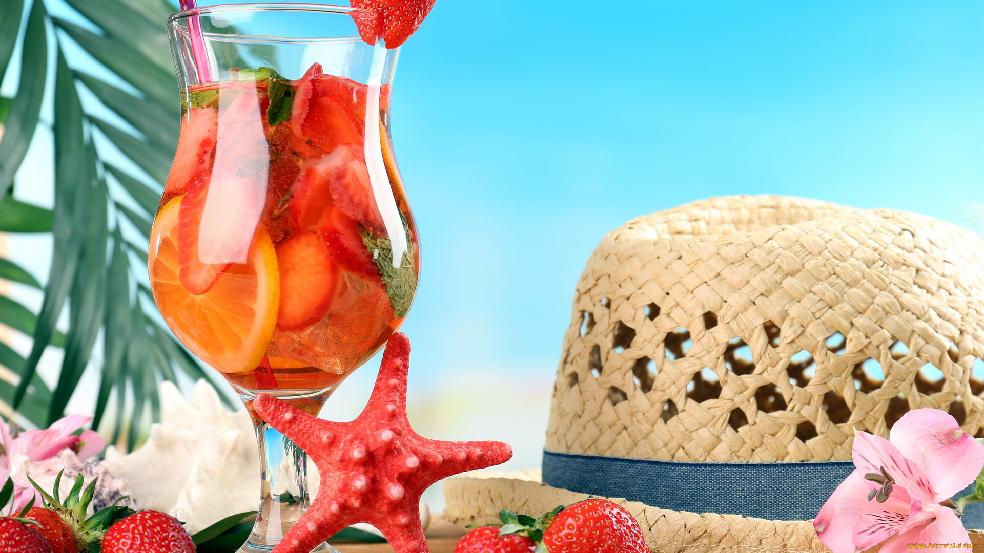 еда, напитки, , коктейль, шляпа, бокал, клубника