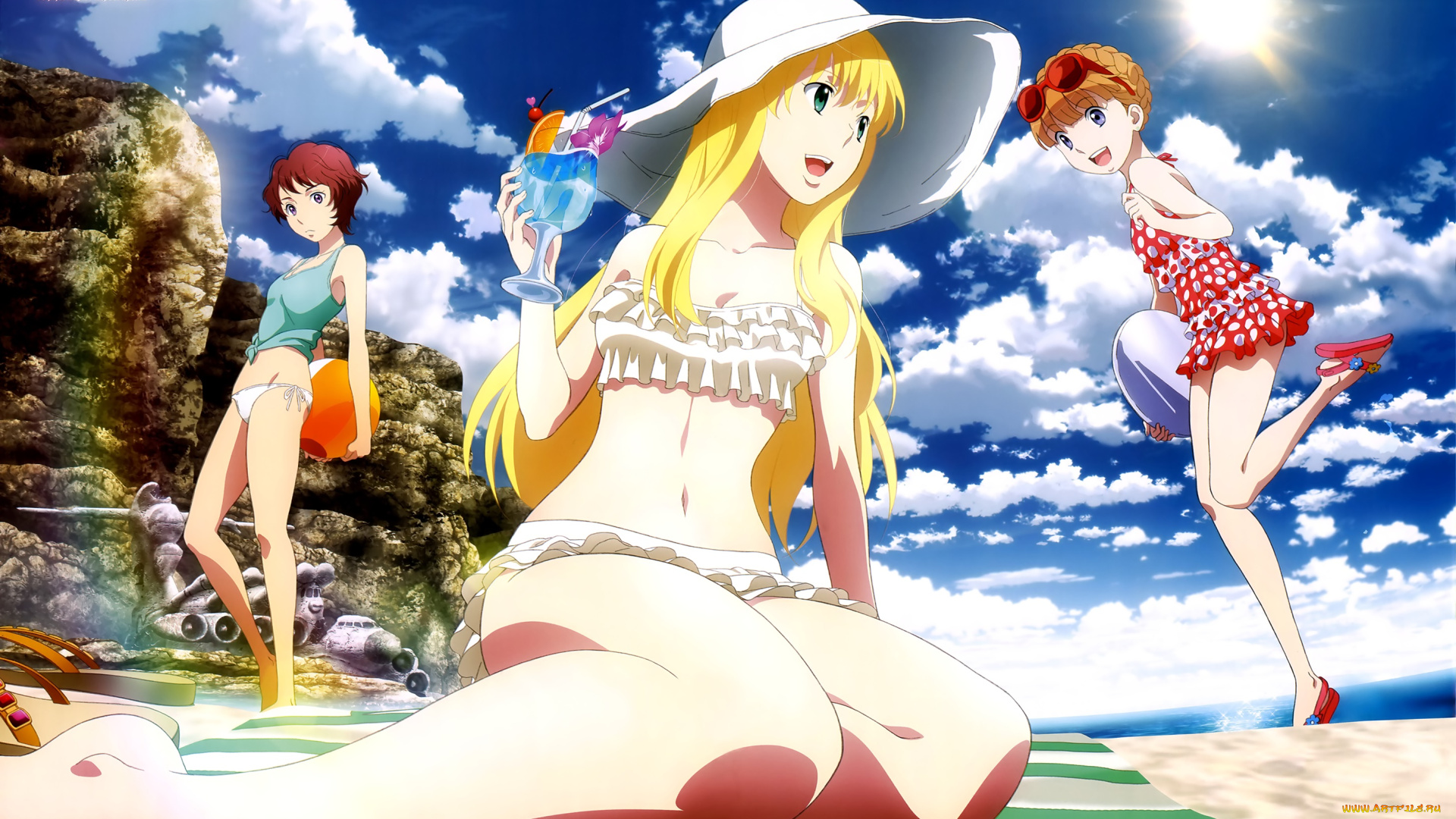 aldnoah, zero, аниме, aldnoah, zero, фон, взгляд, девушки