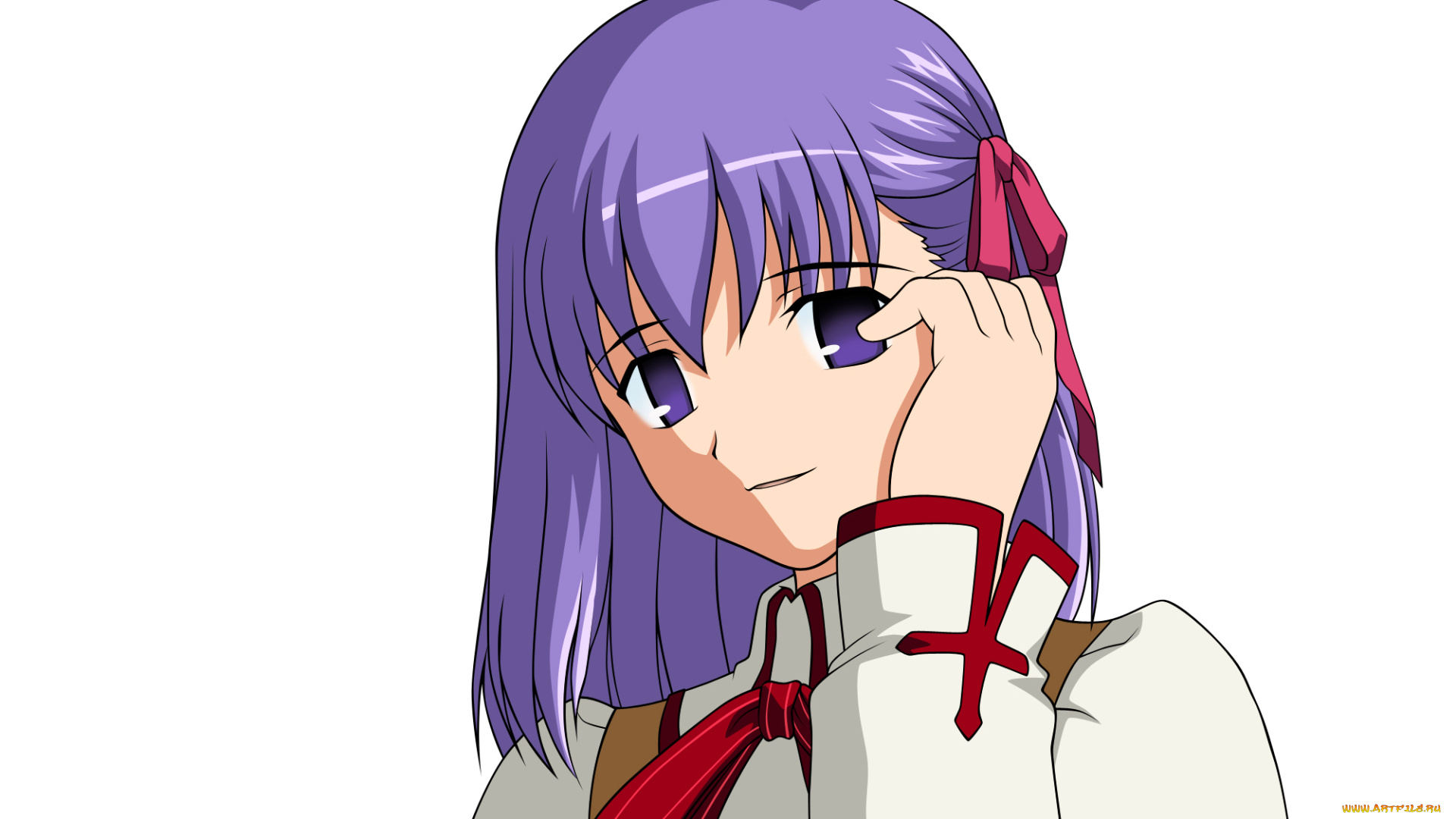 аниме, fate, stay, night, девушка