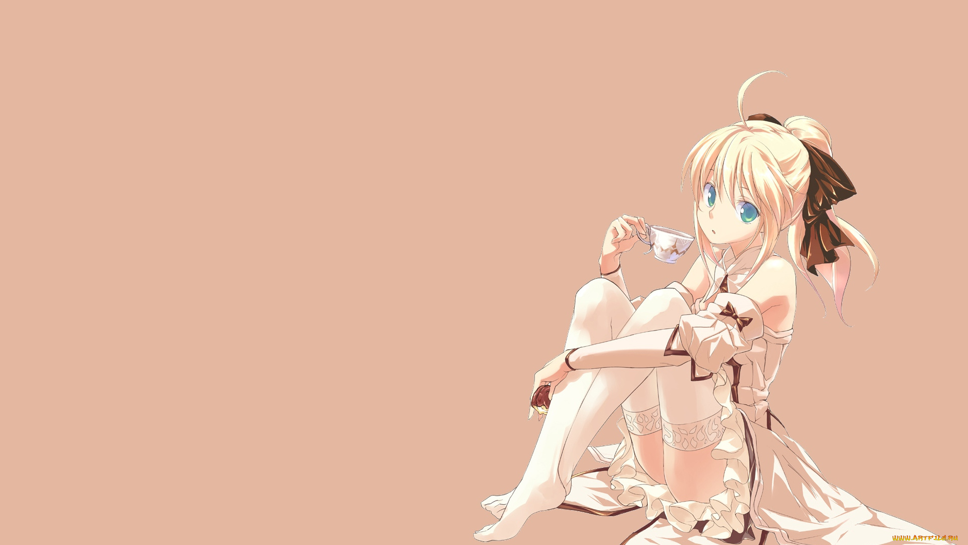 аниме, fate, stay, night, сейбер