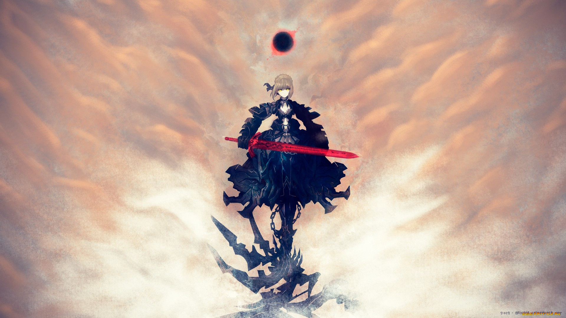 аниме, fate, stay, night, сейбер