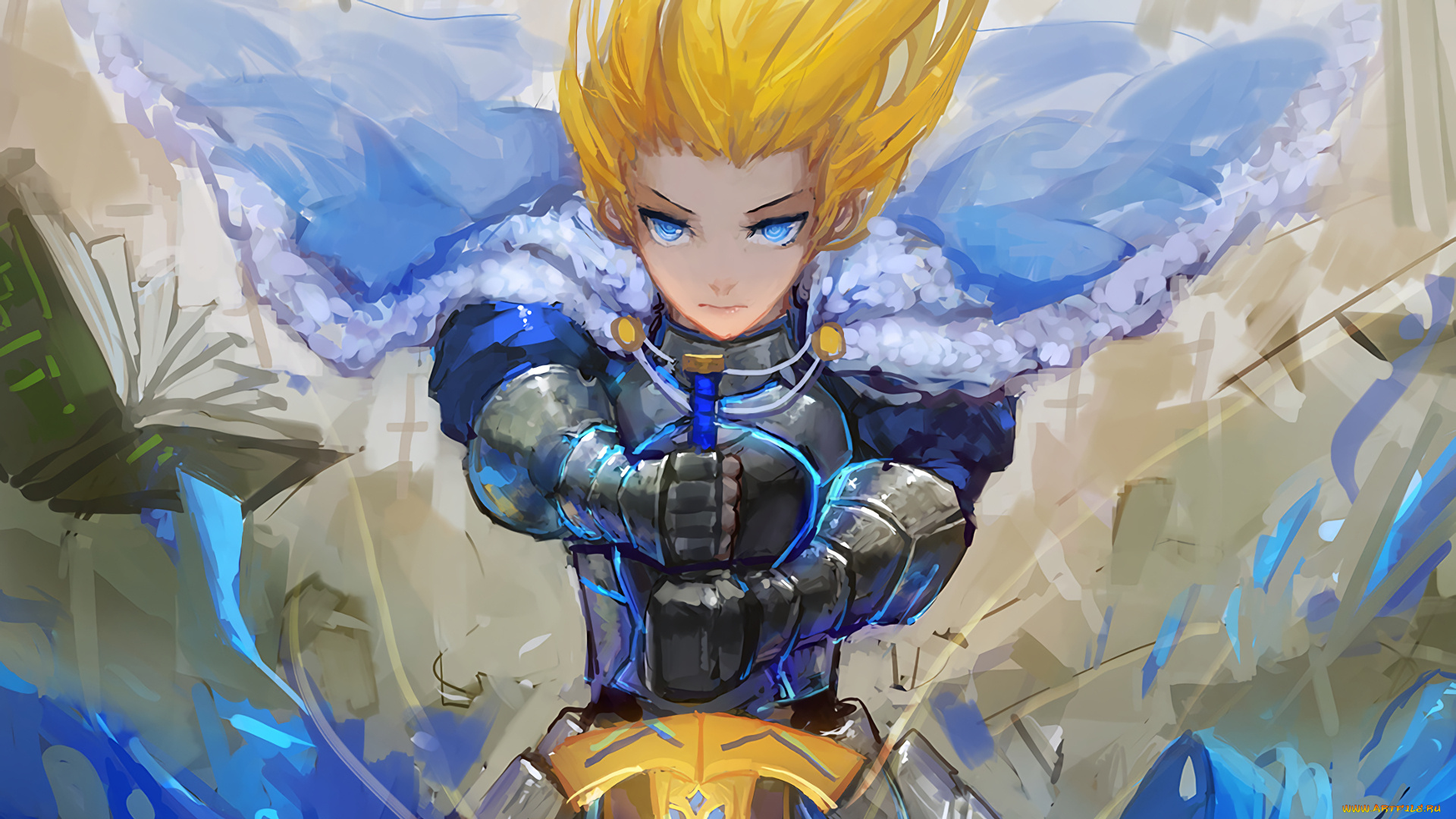 аниме, fate, stay, night, сейбер