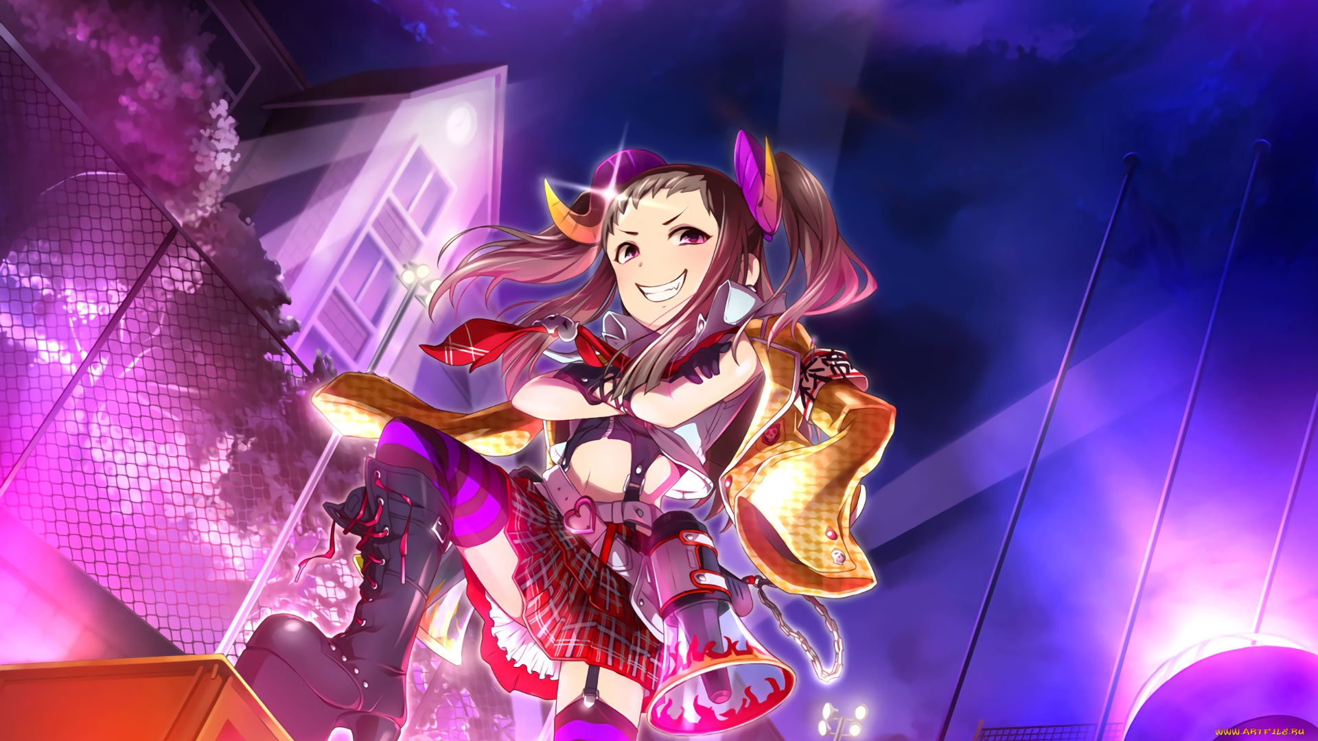 аниме, idolm@ster, фон, взгляд, девушка