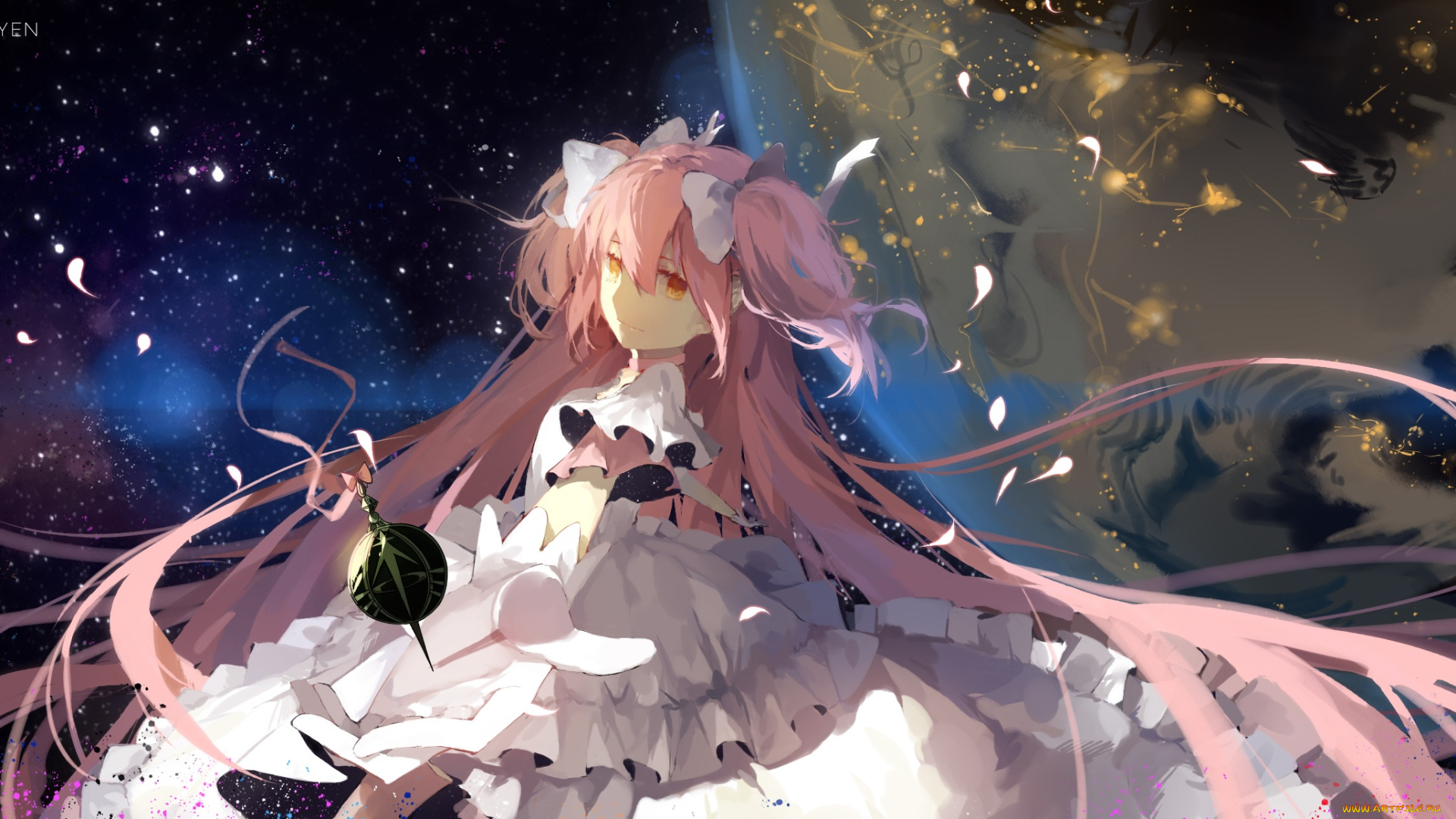 аниме, mahou, shoujo, madoka, magika, девушка