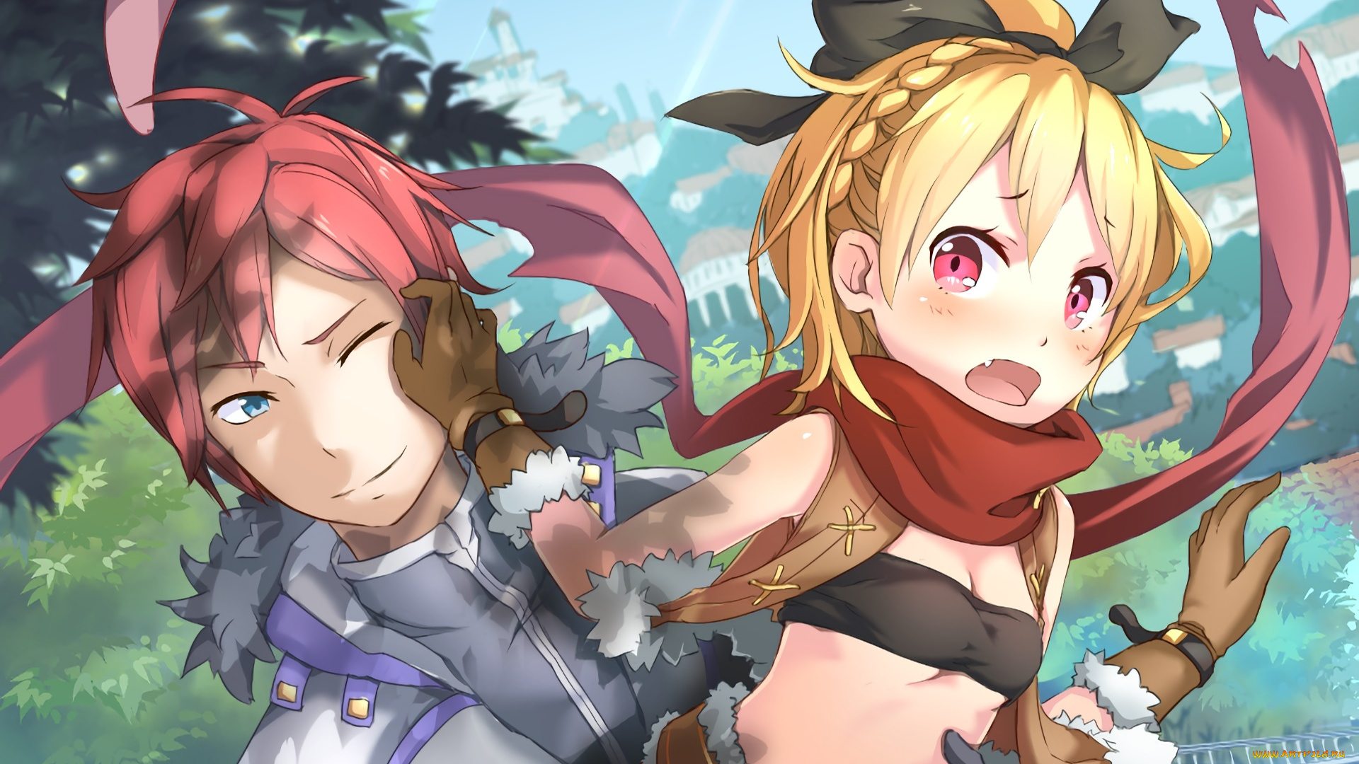 аниме, re, , zero, kara, hajimeru, isekai, seikatsu, фон, взгляд, девушки