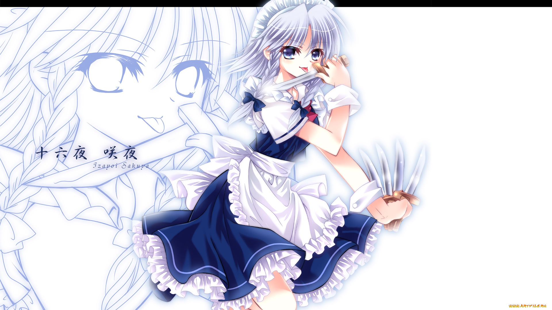 аниме, touhou, фон, взгляд, девушка