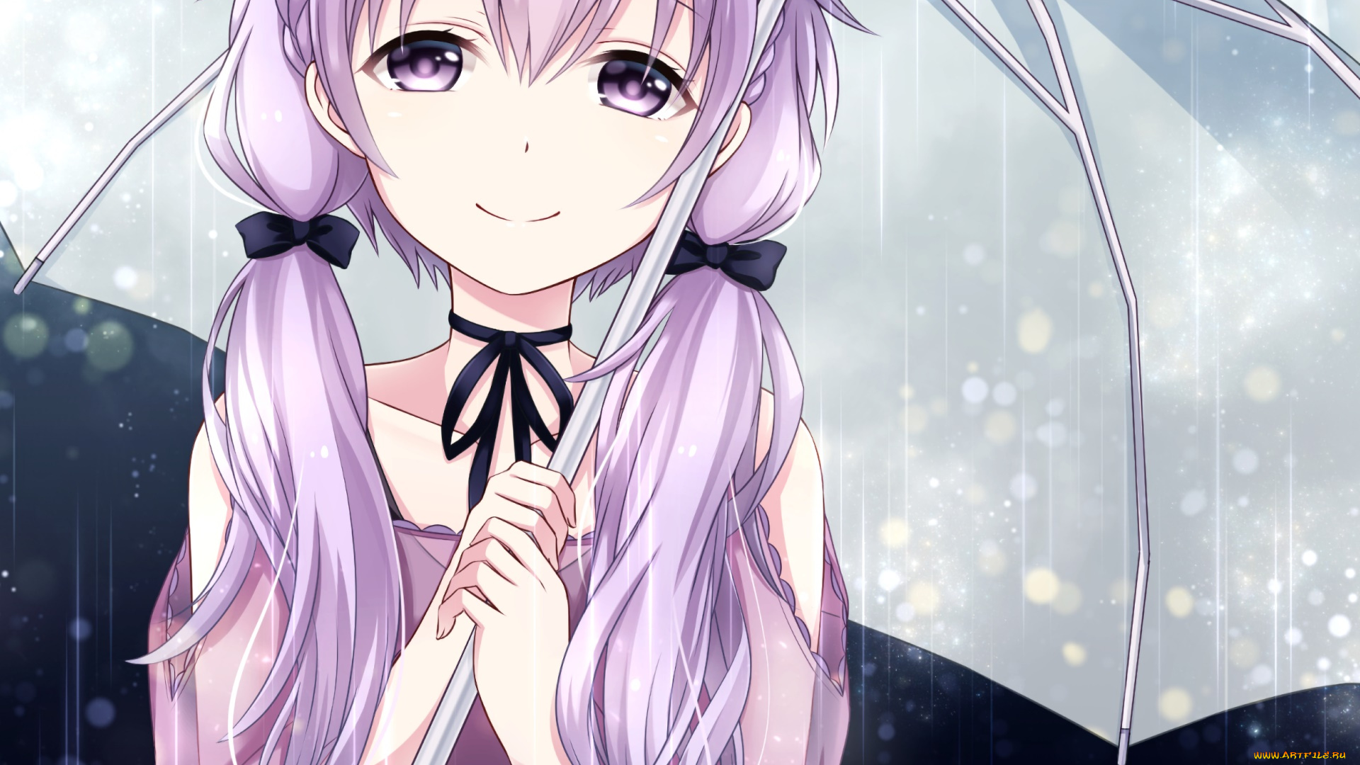 аниме, vocaloid, фон, взгляд, девушка