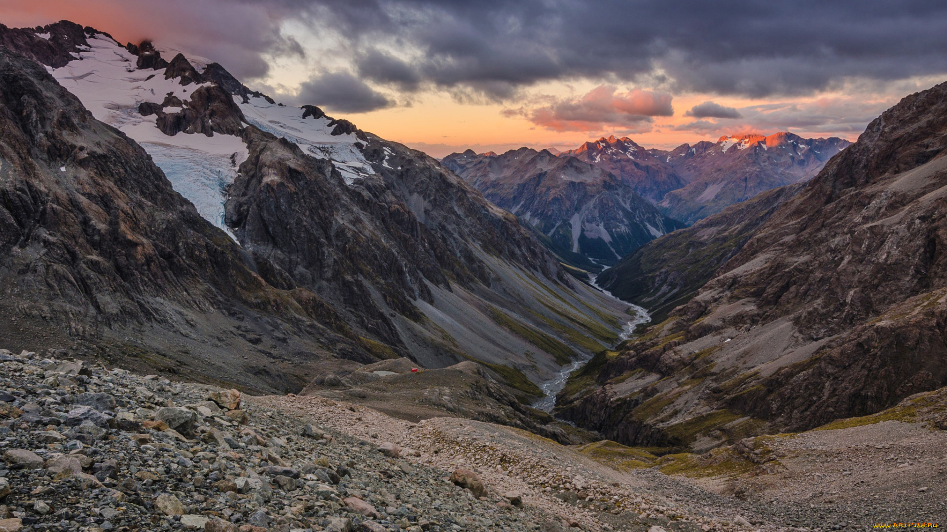 природа, горы, пейзаж, лес, панорама