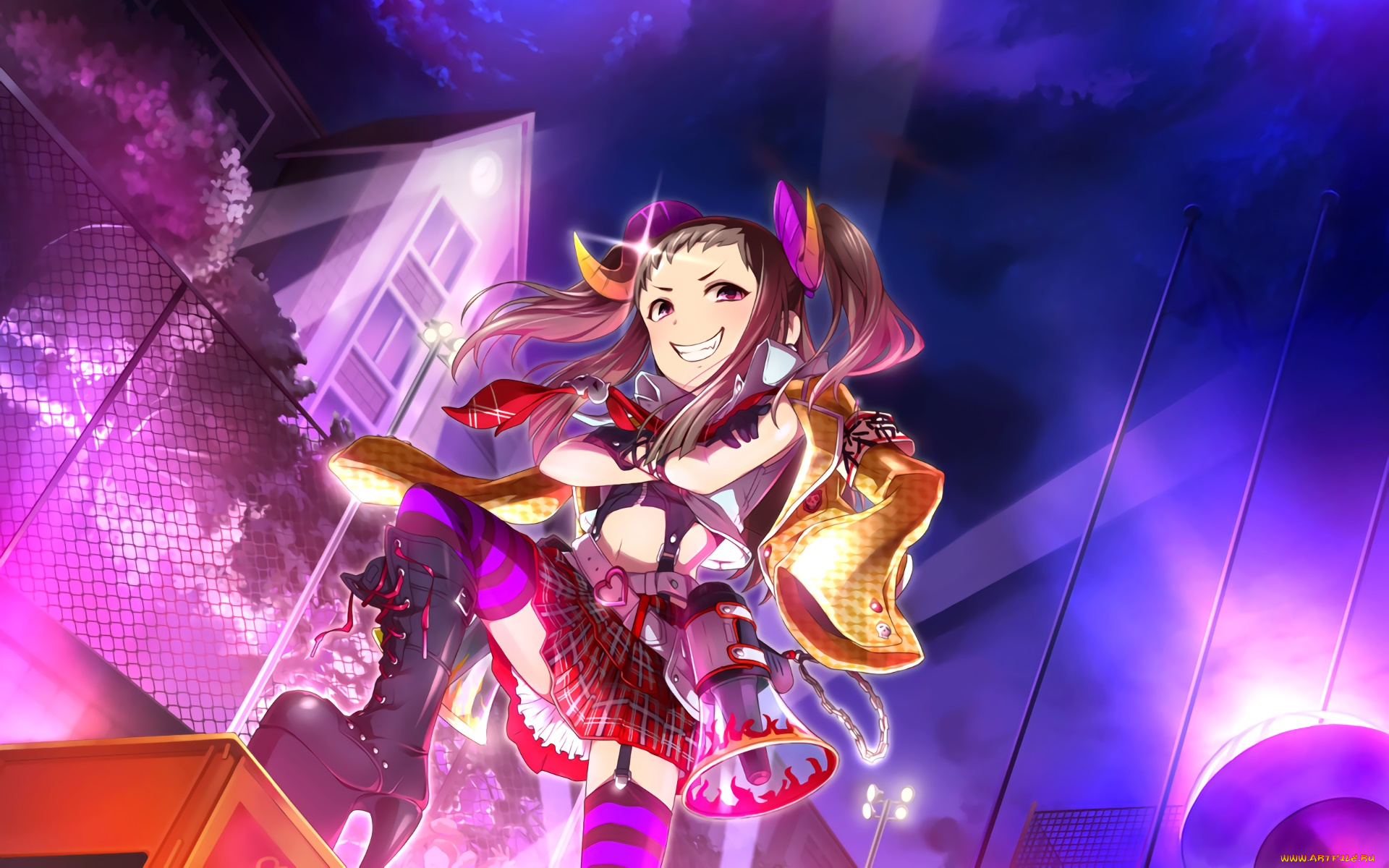 аниме, idolm@ster, фон, взгляд, девушка