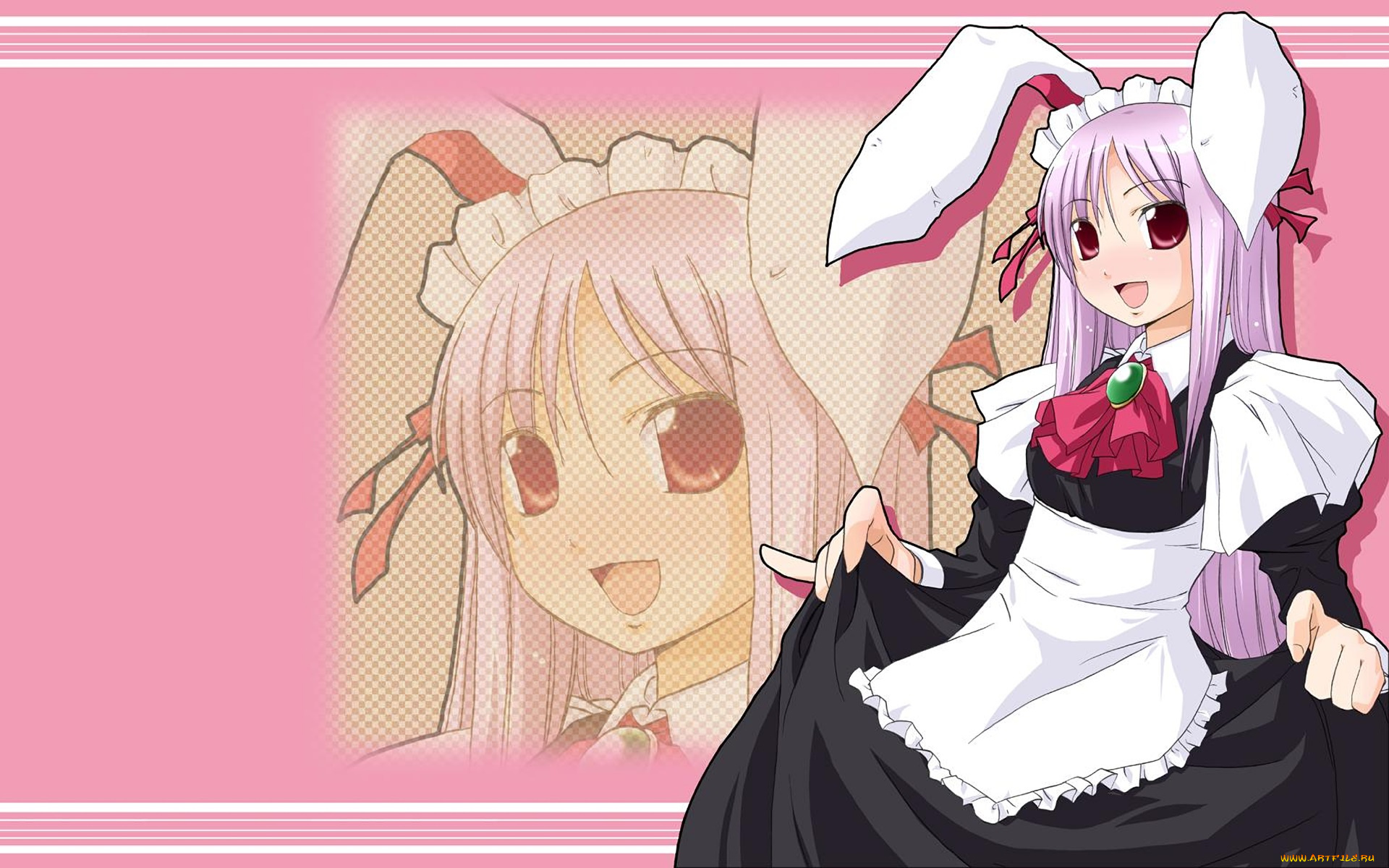 аниме, touhou, фон, девушка, взгляд