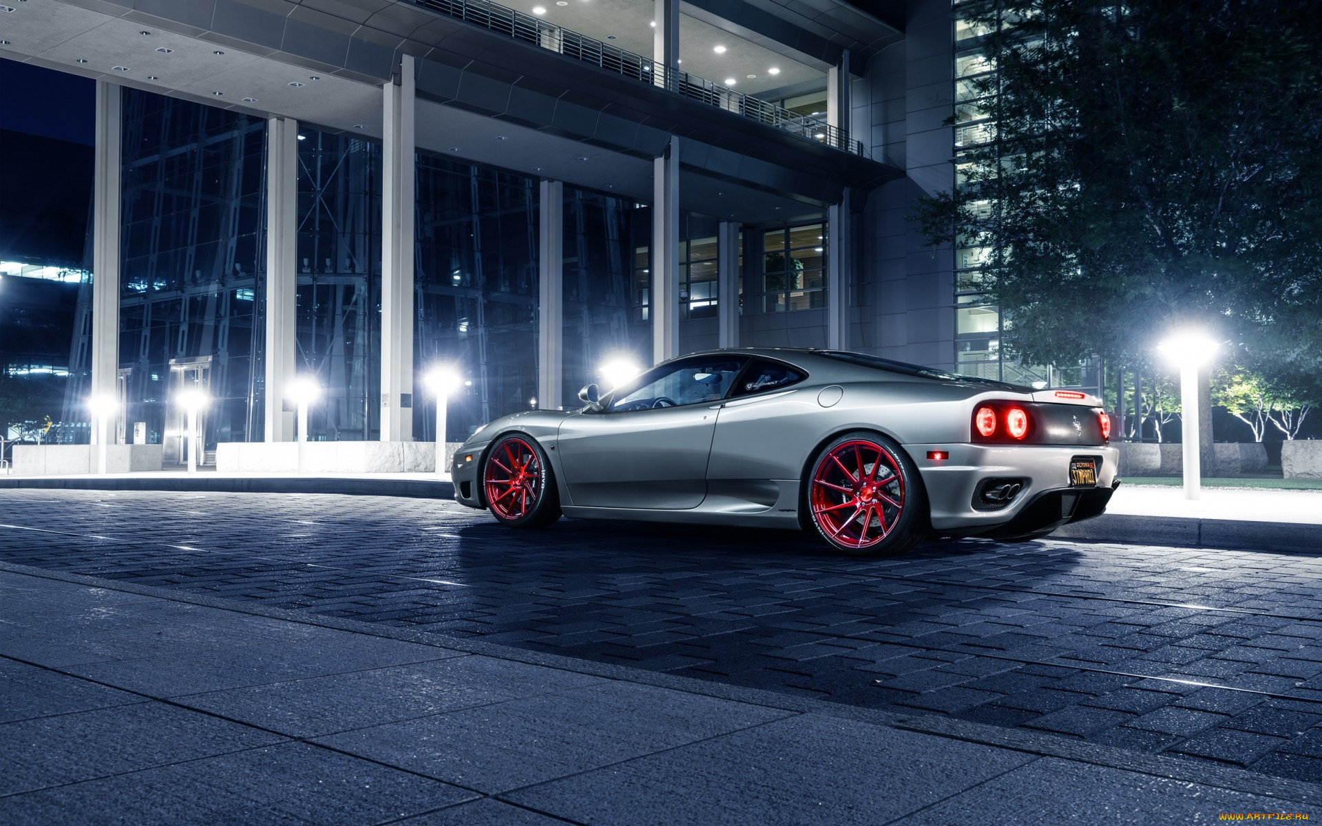 автомобили, ferrari, garde, rear, 360, silver, supercar, wheels, avant, modena