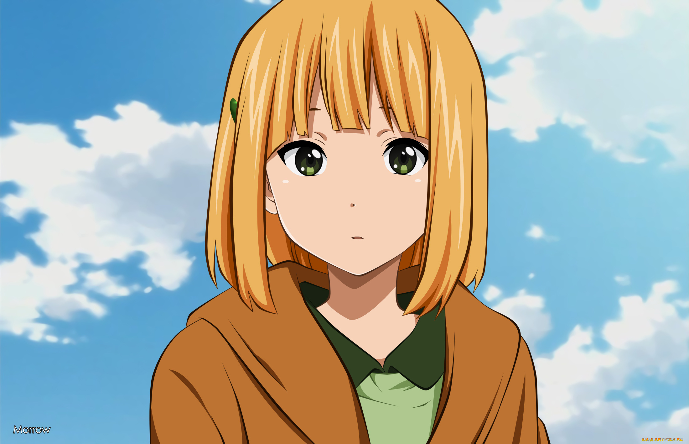 аниме, tamako, market, фон, взгляд, девушка