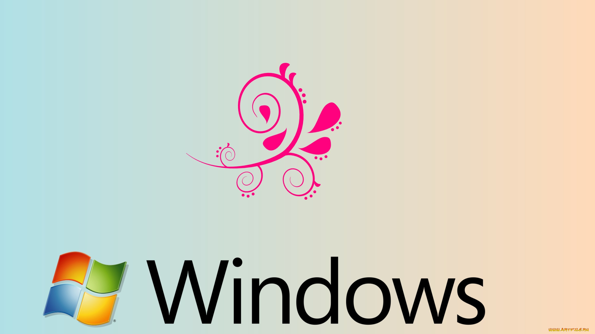 компьютеры, windows, 7, , vienna, логотип, фон