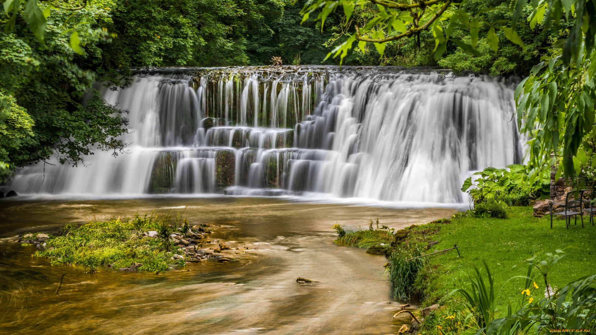 природа, водопады, водопад, камни, поток, река, вода, waterfall, rocks, stream, river, water