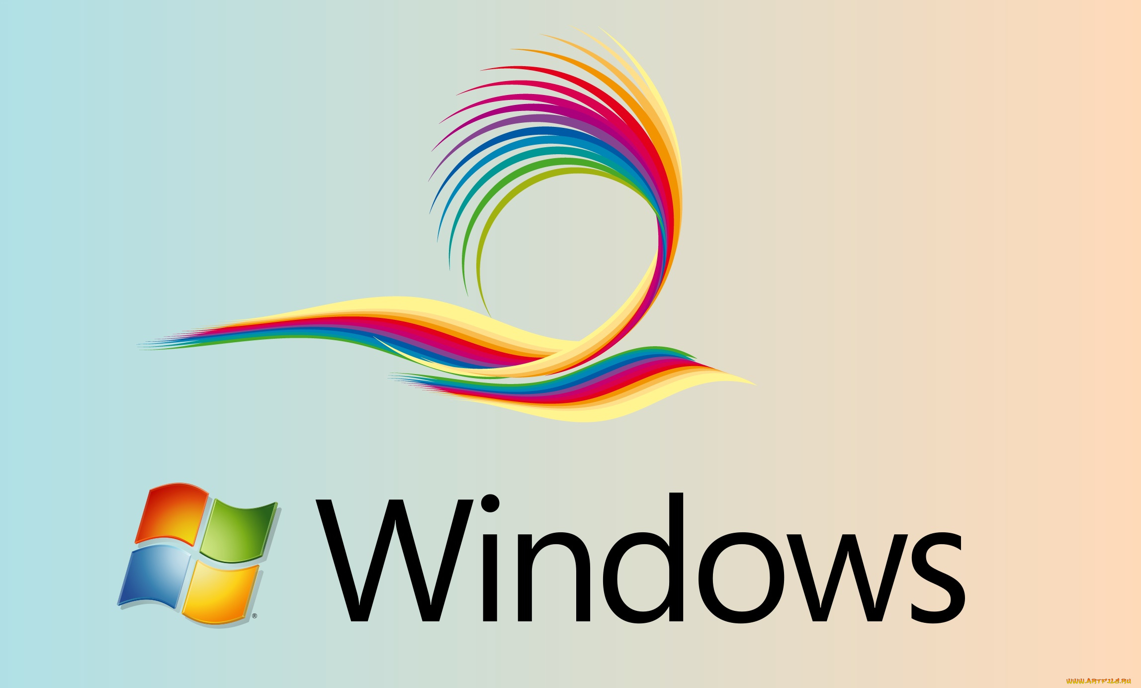 компьютеры, windows, 7, , vienna, фон, логотип