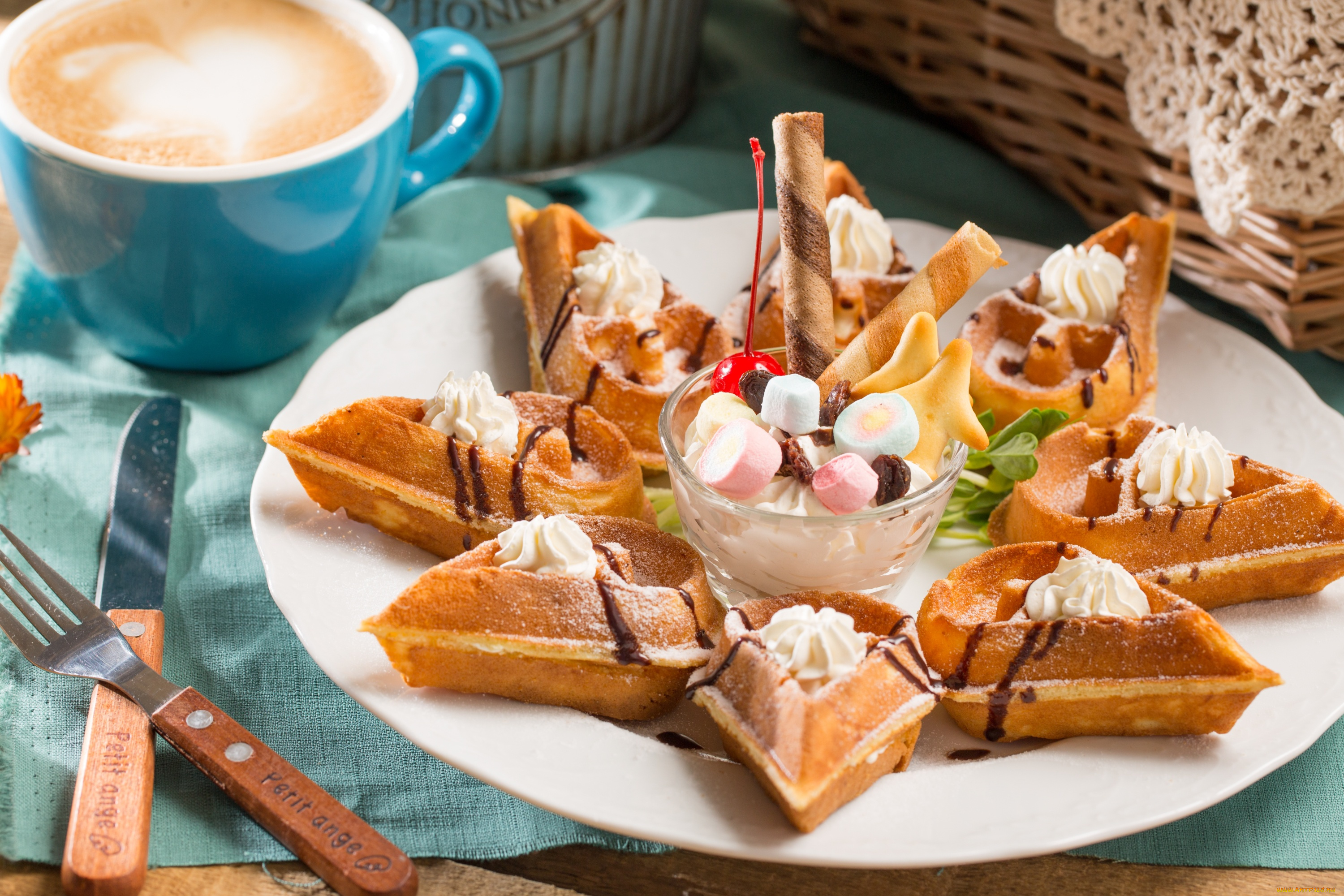 еда, пирожные, , кексы, , печенье, десерт, кофе, вафли