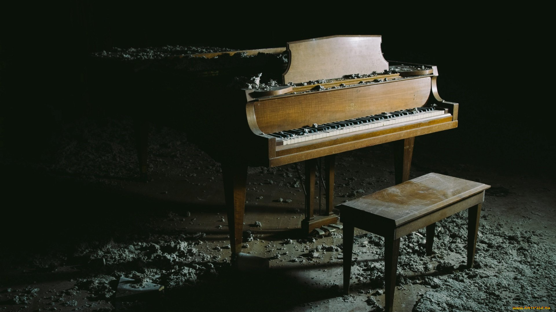 музыка, -музыкальные, инструменты, рояль, табурет