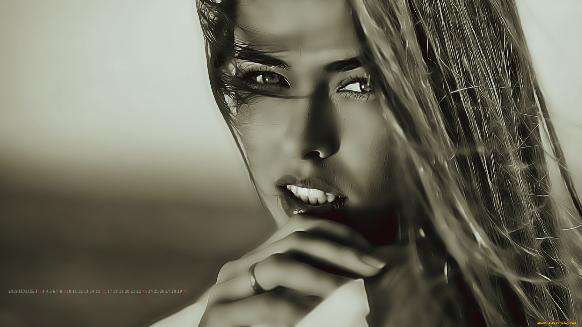 календари, компьютерный, дизайн, 2019, calendar, женщина, взгляд, лицо, девушка