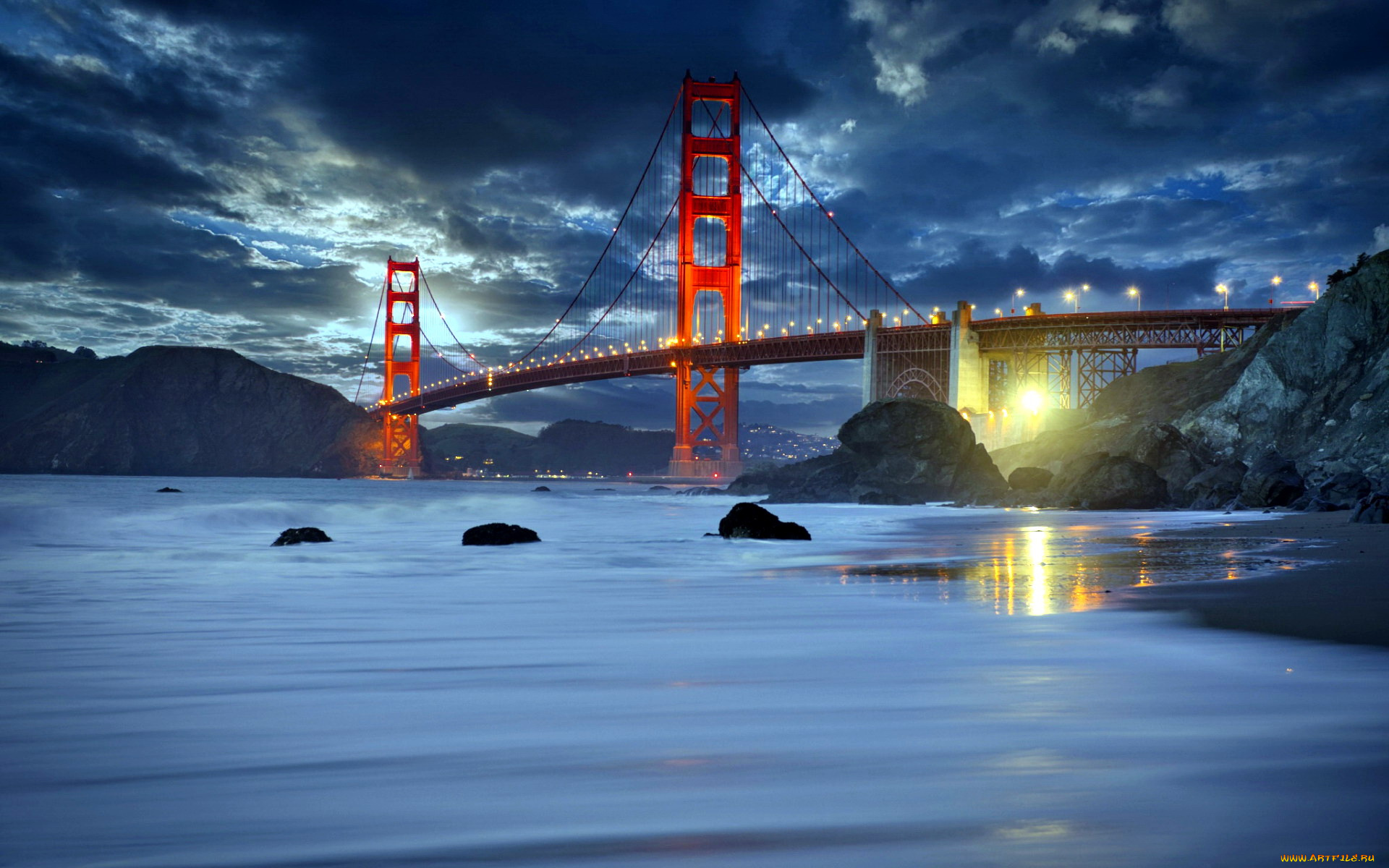 города, сан-франциско, , сша, golden, gate, bridge