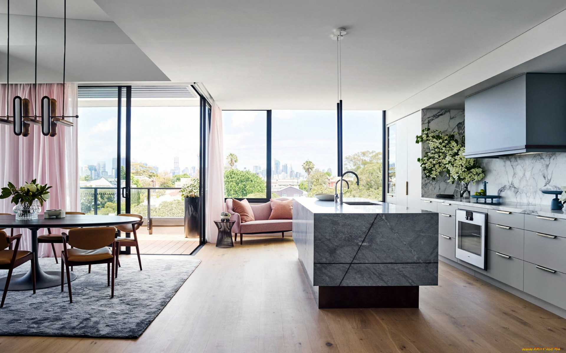 интерьер, кухня, обеденный, уголок