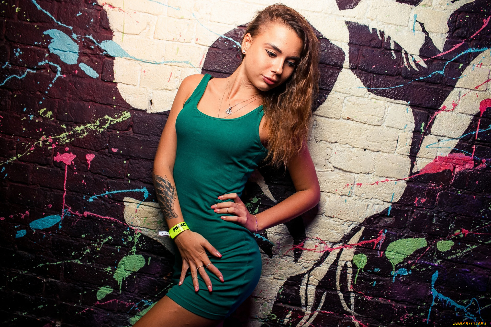 девушки, -, блондинки, , светловолосые, красивая, девушка, ночной, клуб