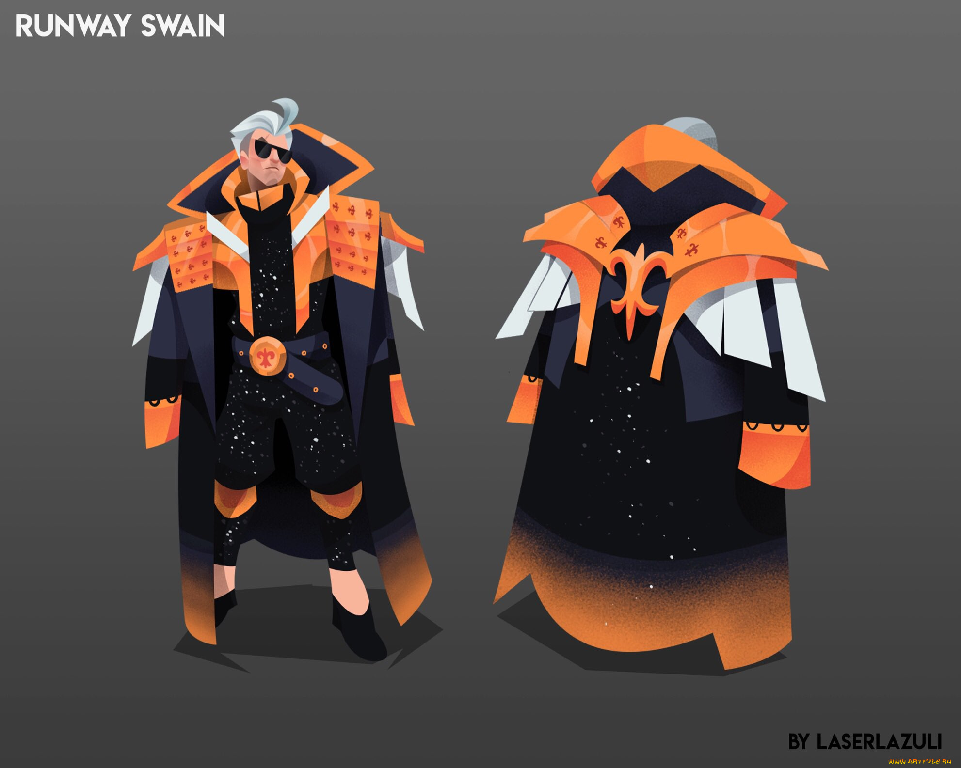 видео, игры, league, of, legends, swain, плащ