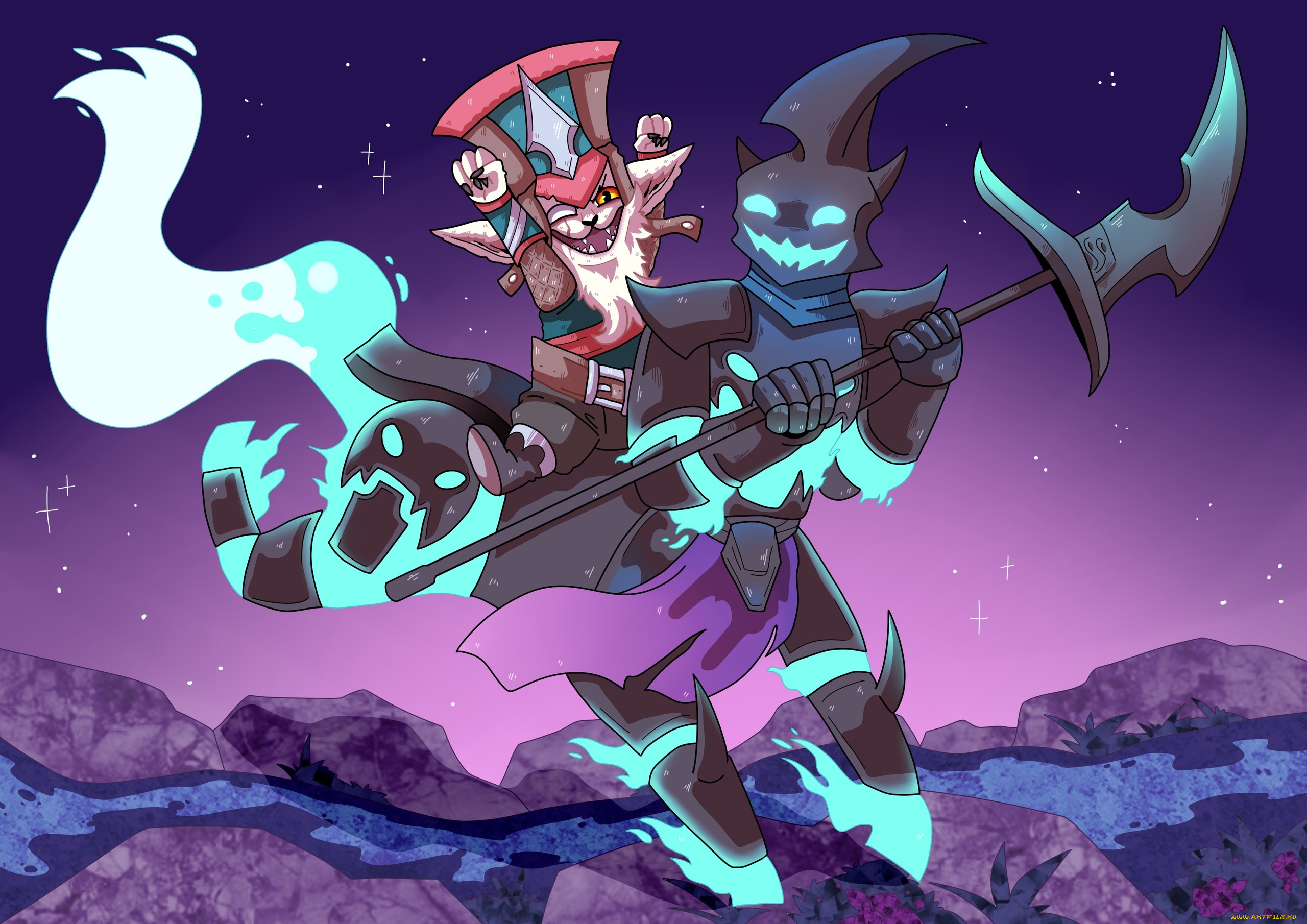 видео, игры, league, of, legends, персонажи, алебарда, радость