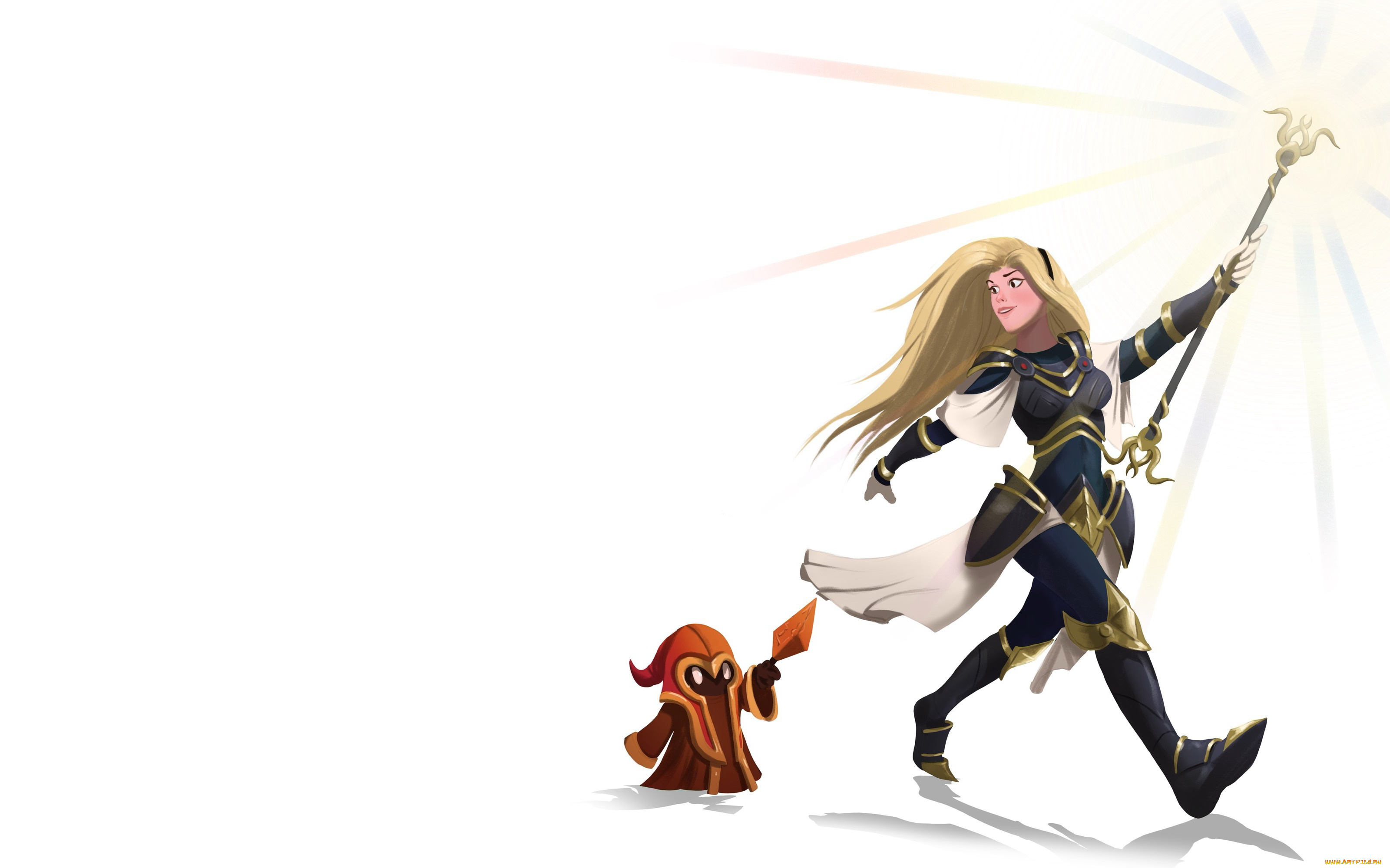 видео, игры, league, of, legends, посох, свет, lux